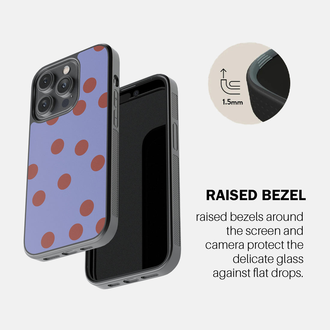 Blue Maroon Dot Phone Cover