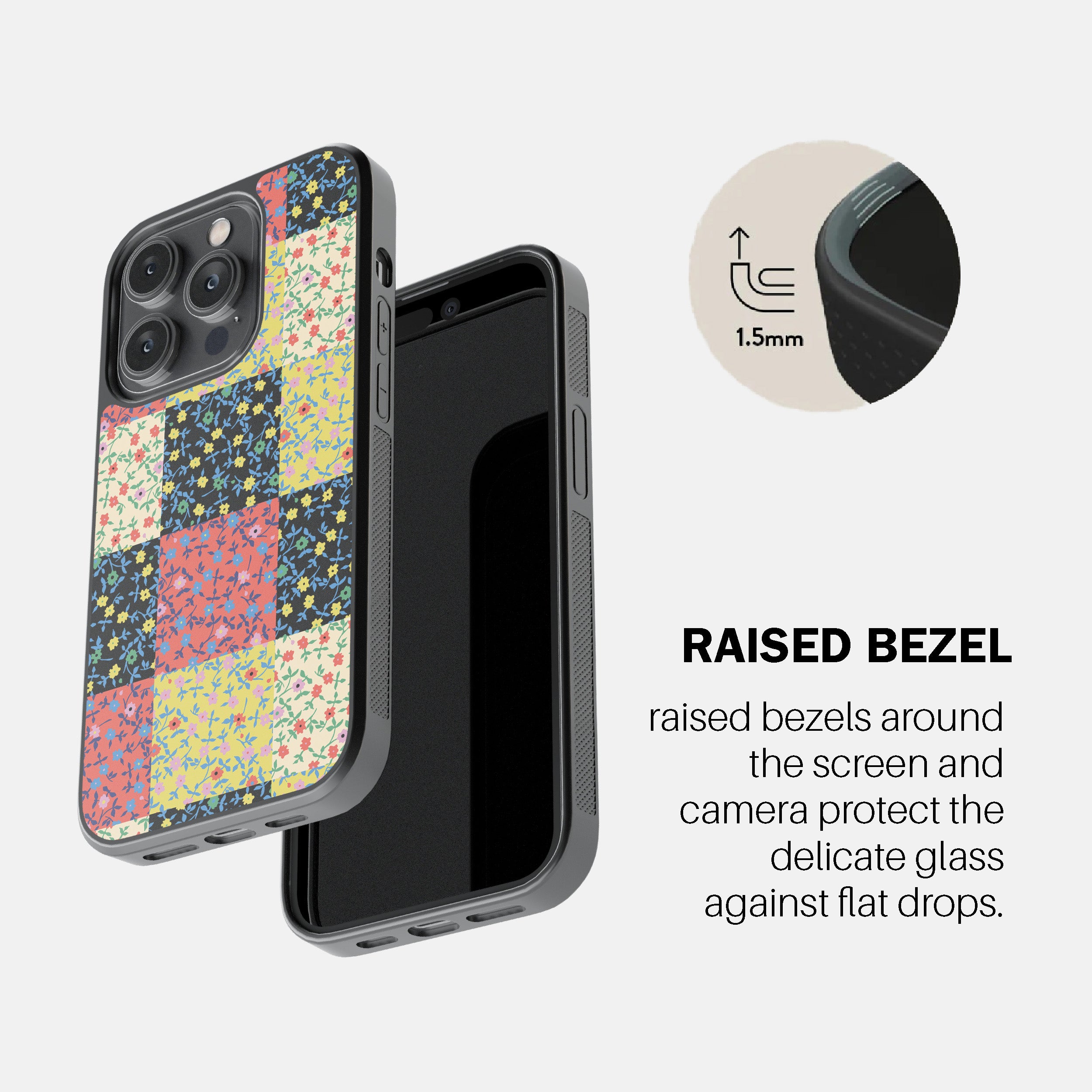 Calico Block Phone Cover