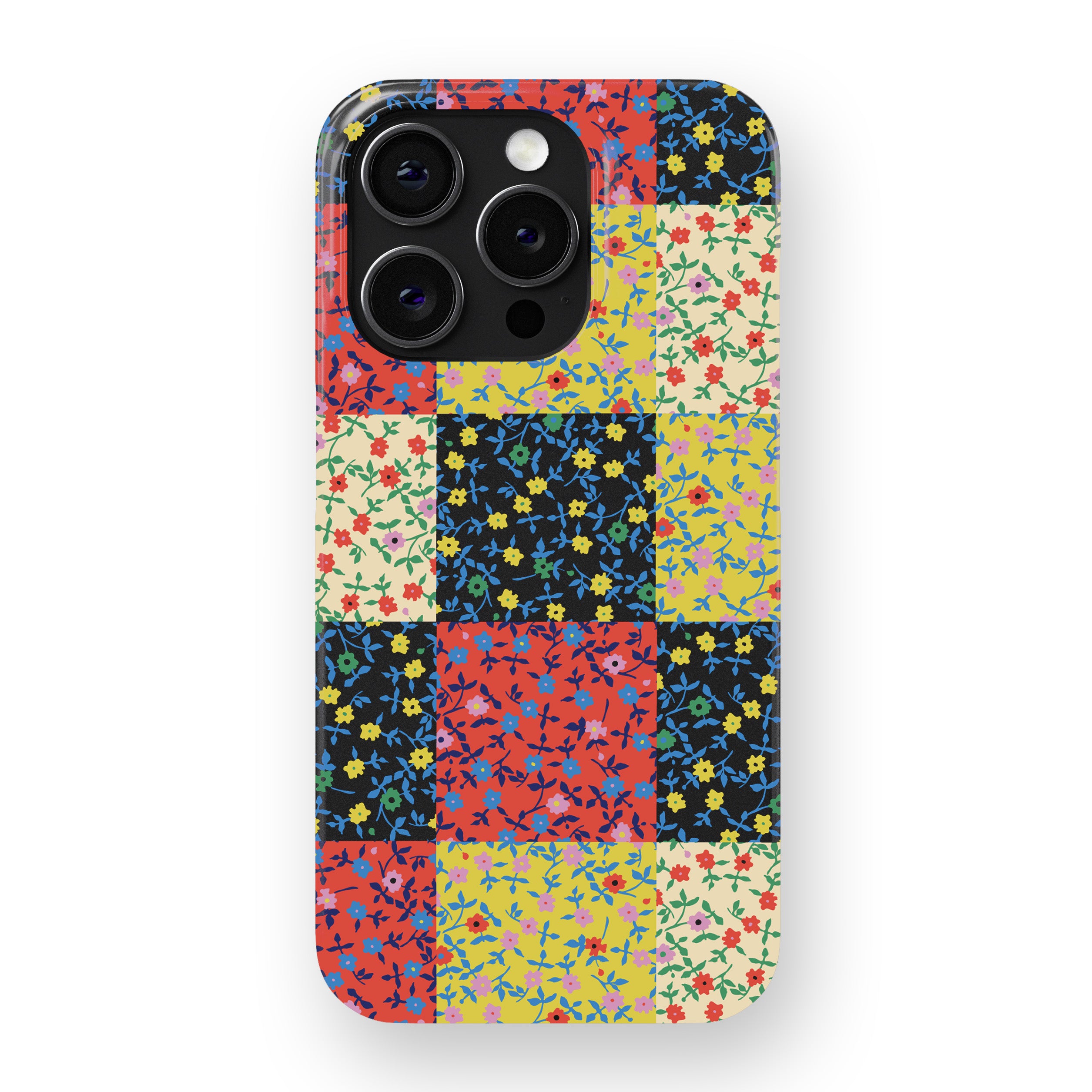 Calico Block Phone Cover