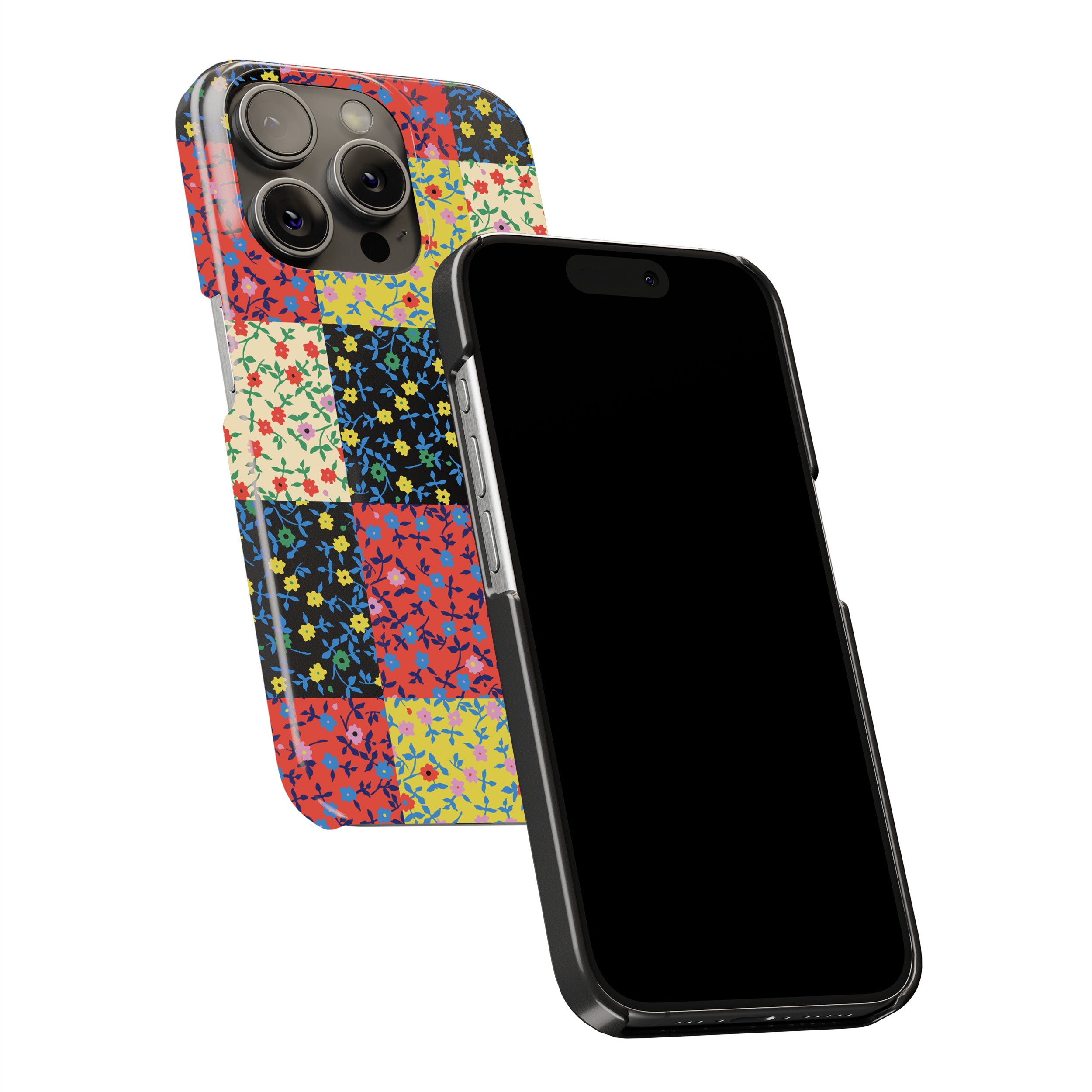 Calico Block Phone Cover