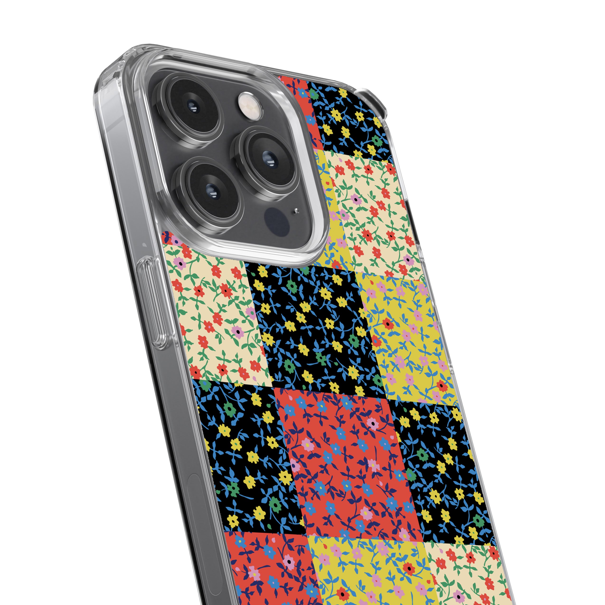 Calico Block Phone Cover