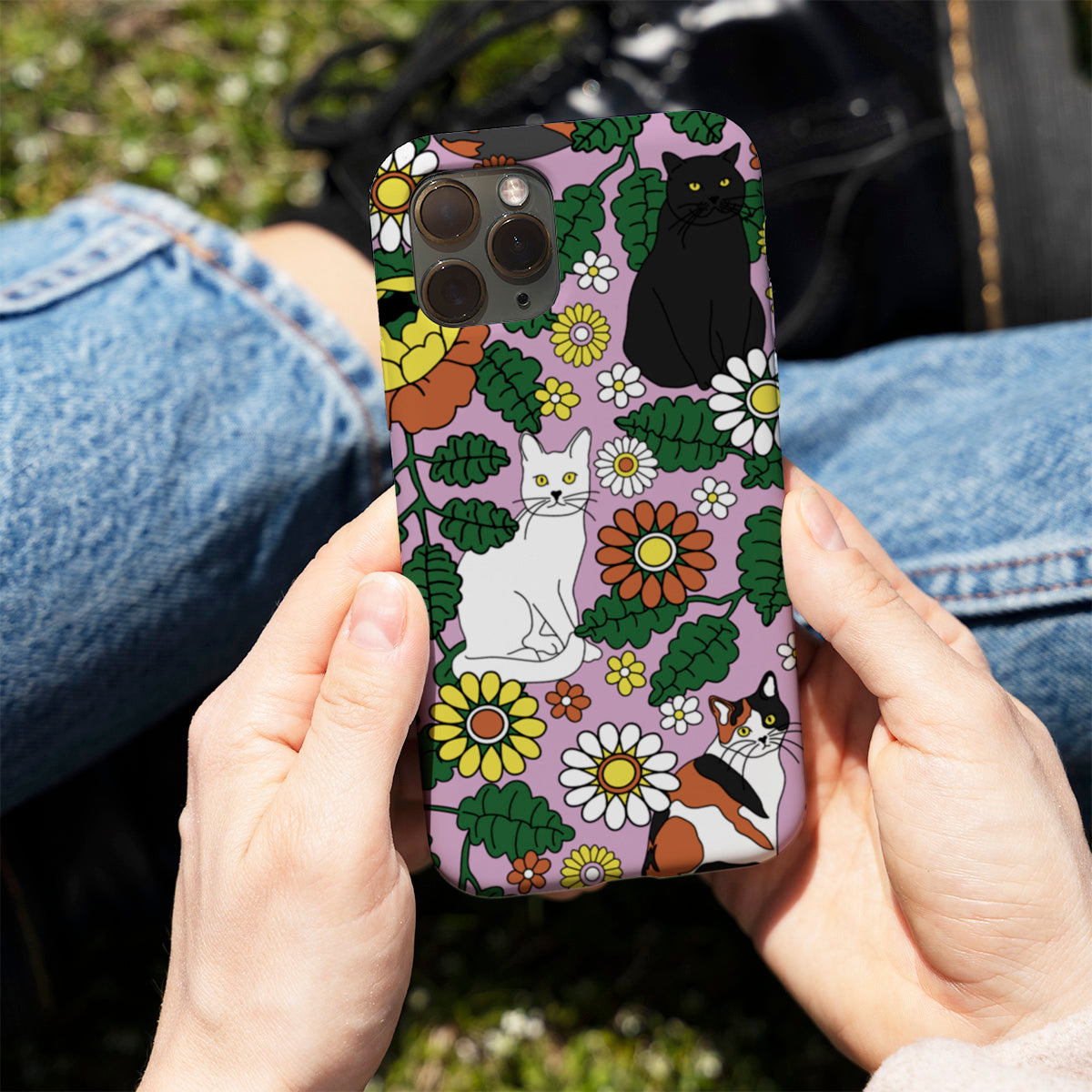 Daisy Cat Phone Cover
