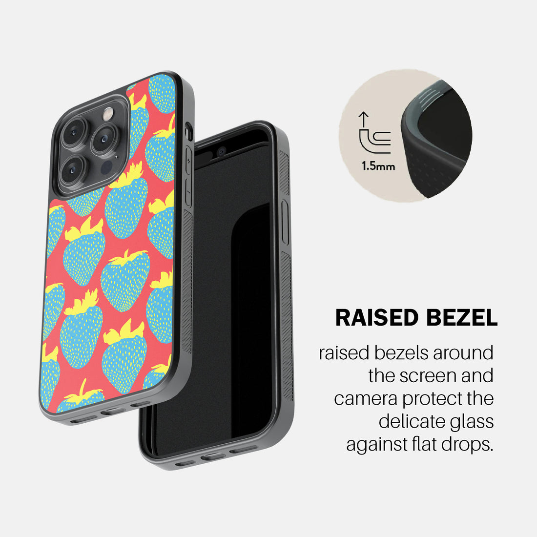 Electric Strawberry Cerulean Phone Cover