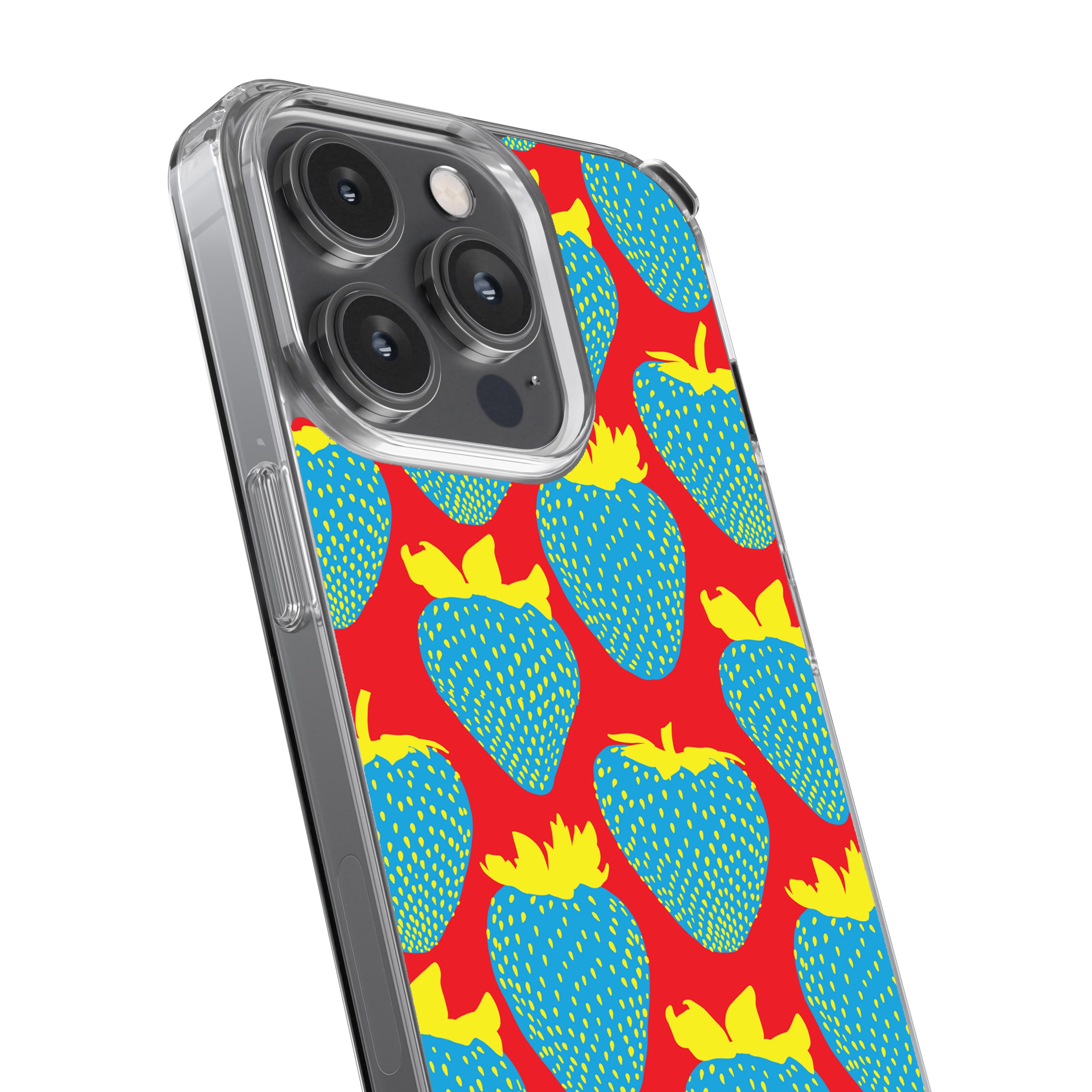 Electric Strawberry Cerulean Phone Cover
