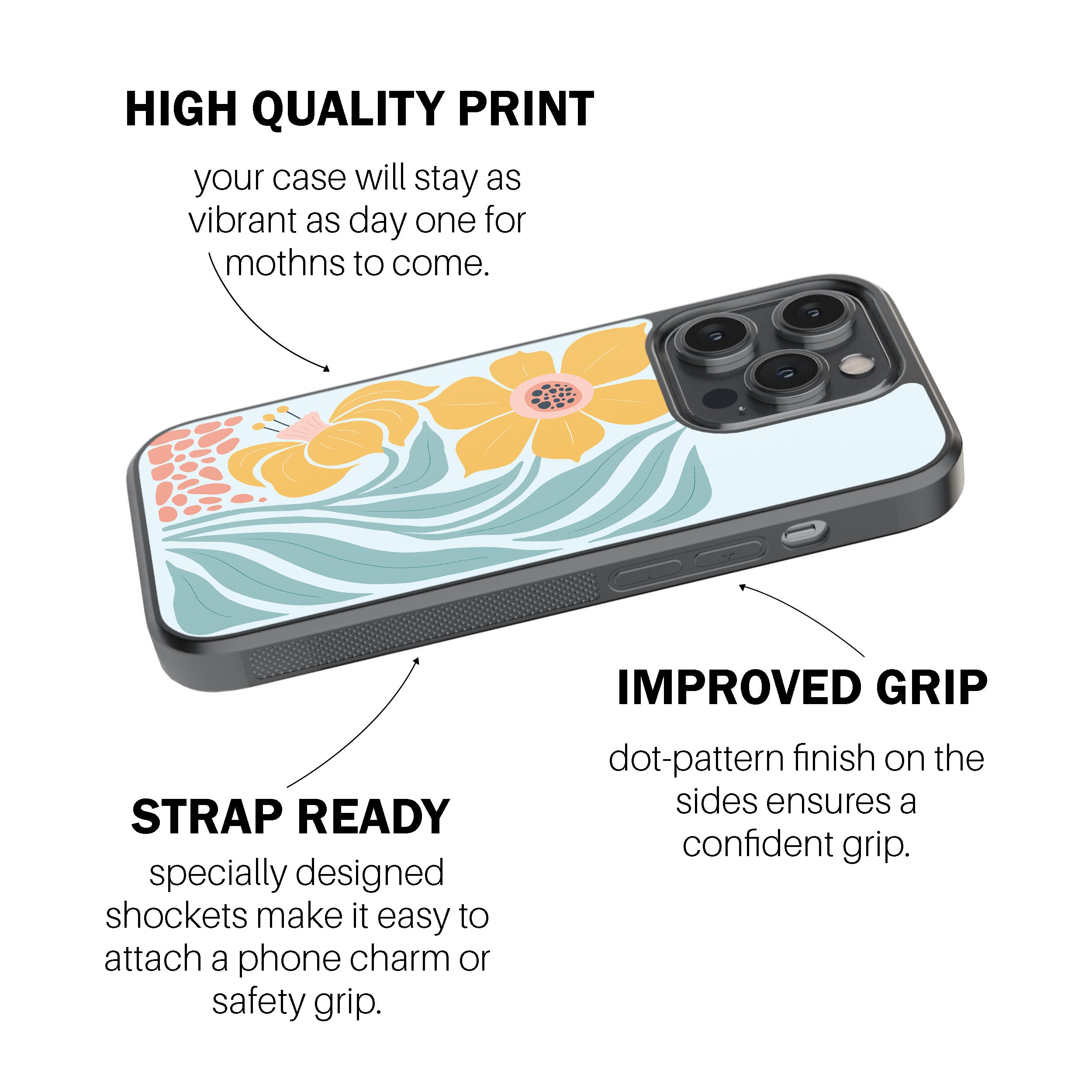 Flaming Hibiscus Phone Cover