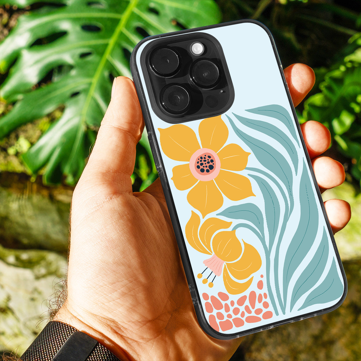 Flaming Hibiscus Phone Cover