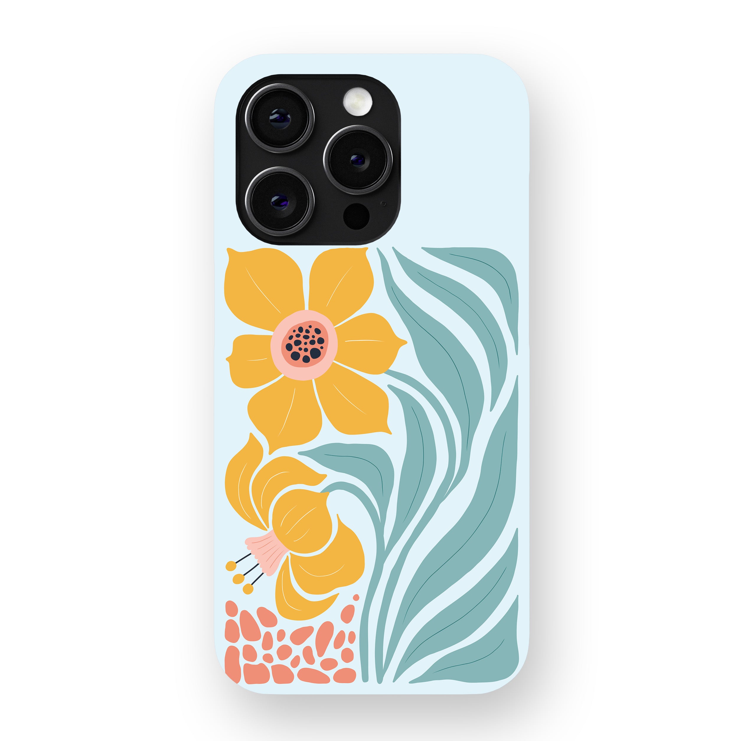 Flaming Hibiscus Phone Cover