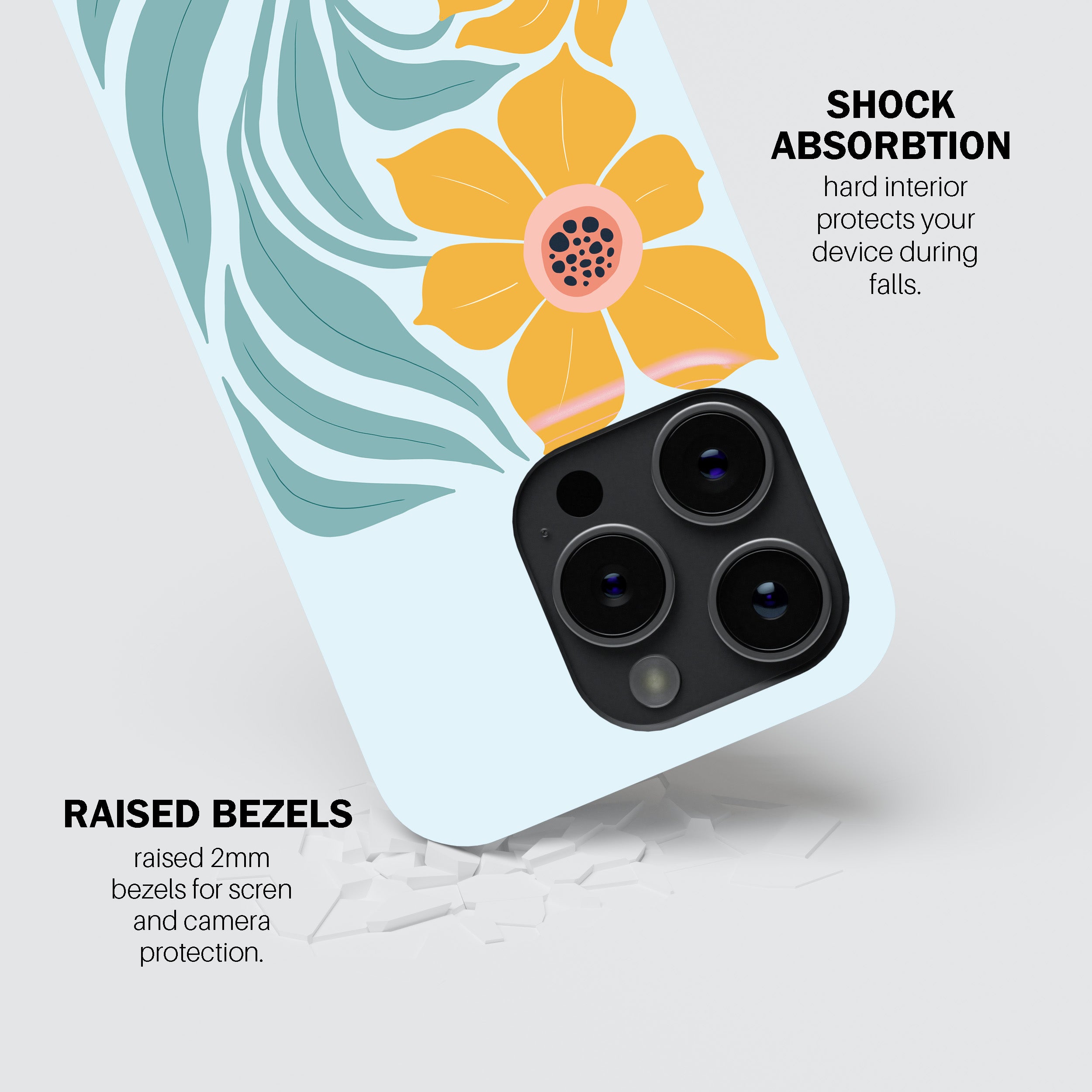 Flaming Hibiscus Phone Cover