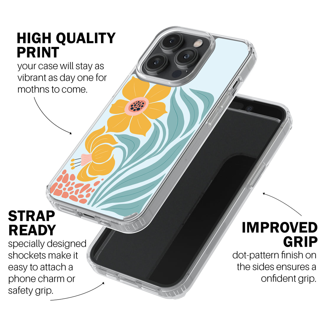Flaming Hibiscus Phone Cover