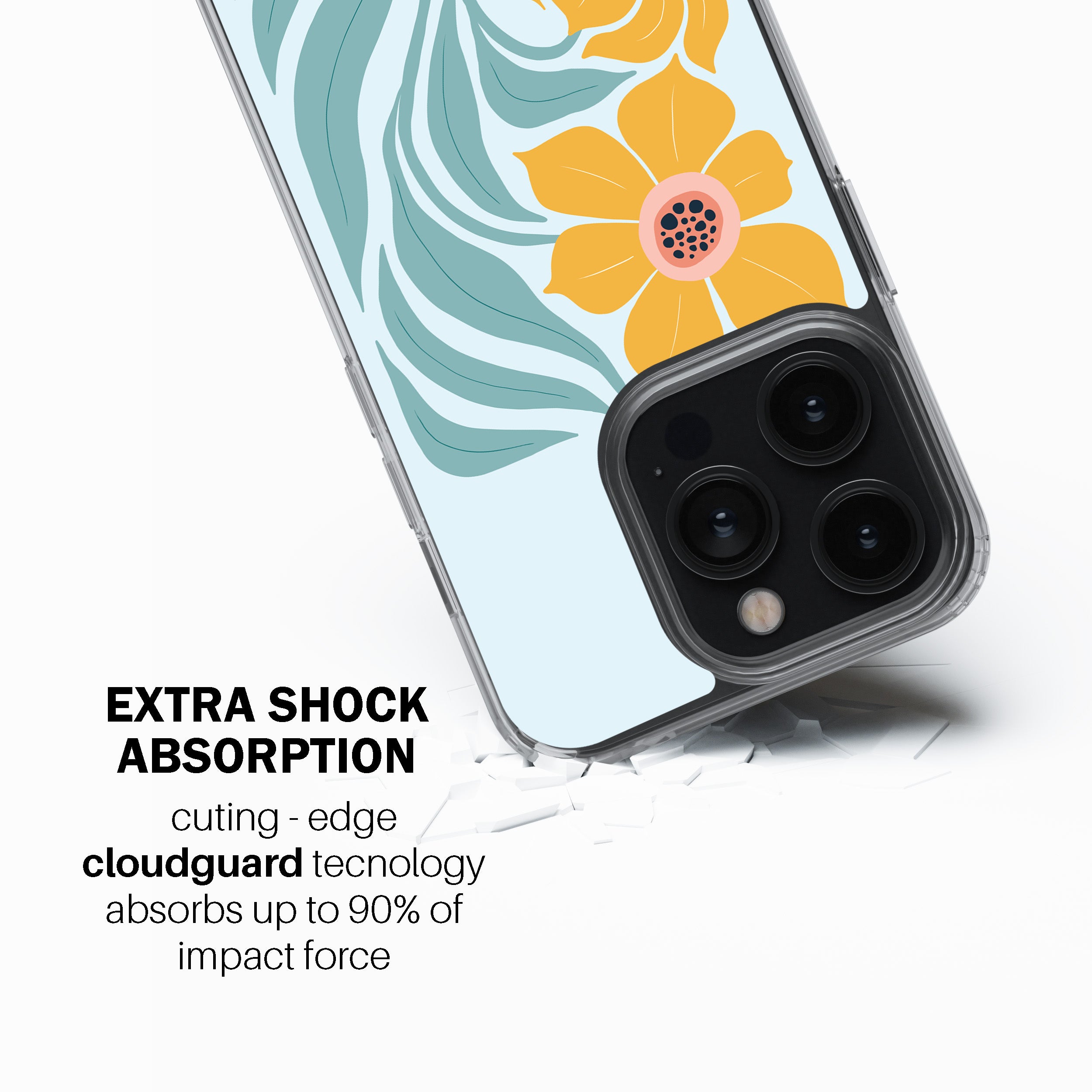 Flaming Hibiscus Phone Cover