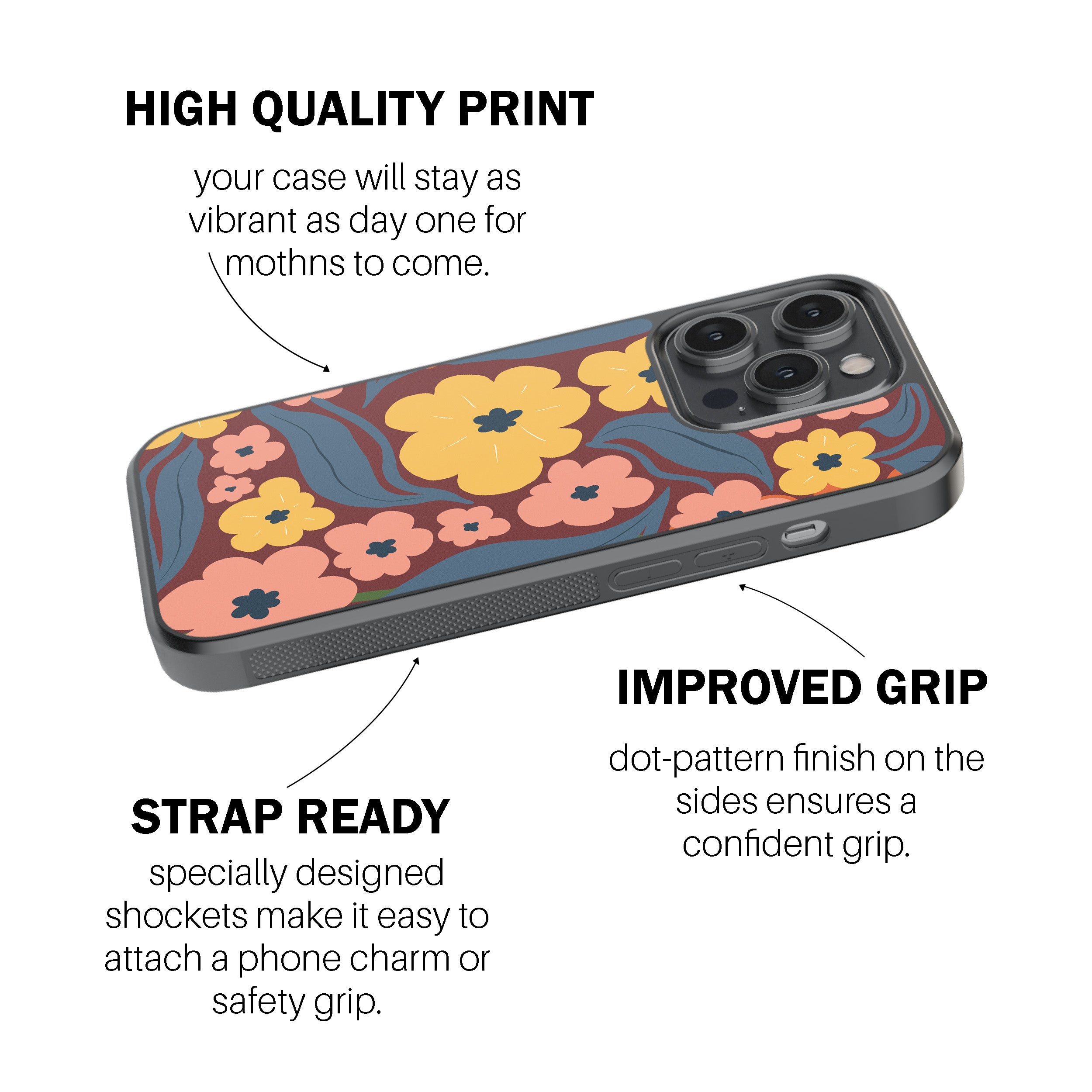 Midnight Bloom Phone Cover