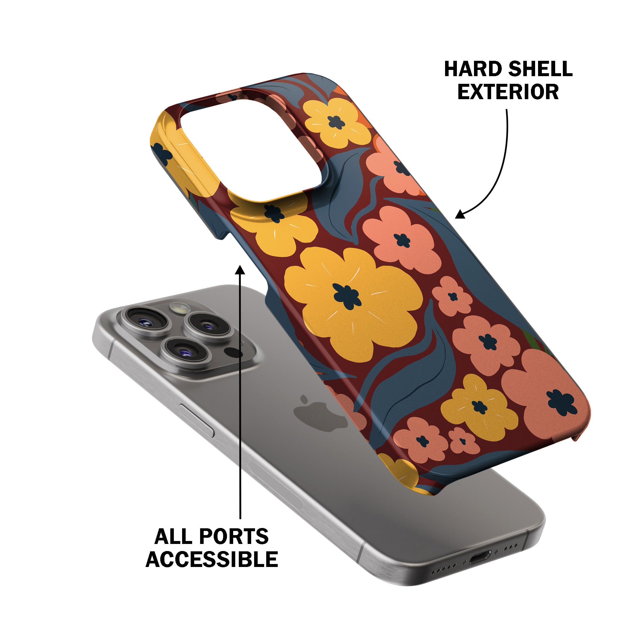 Midnight Bloom Phone Cover