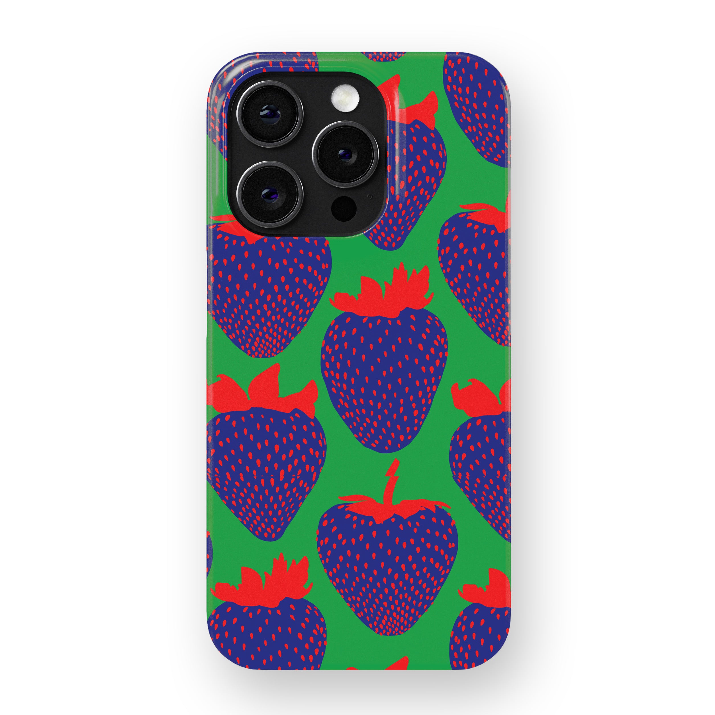 Electric Strawberry Cobalt Phone Cover