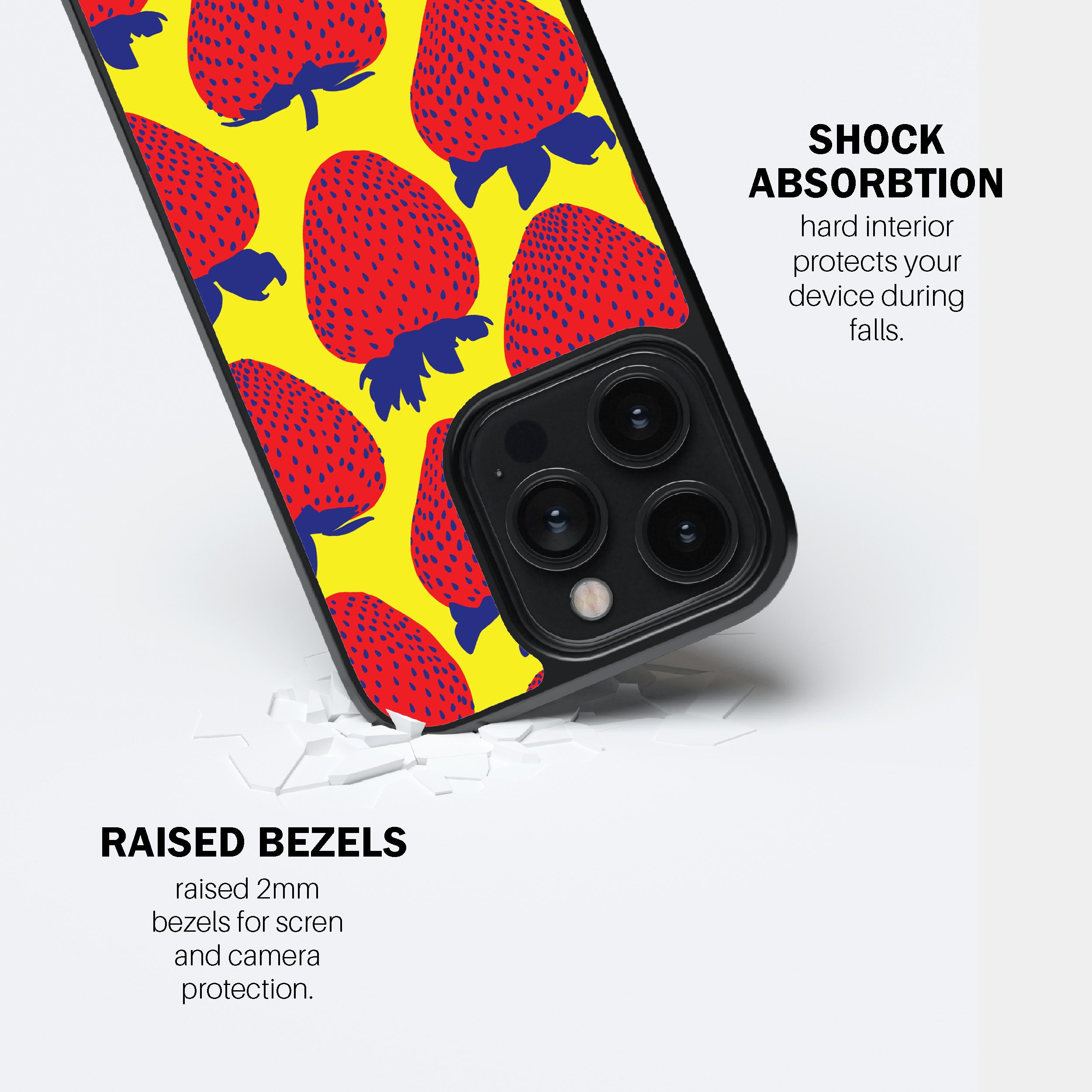 Electric Strawberry Red Phone Cover