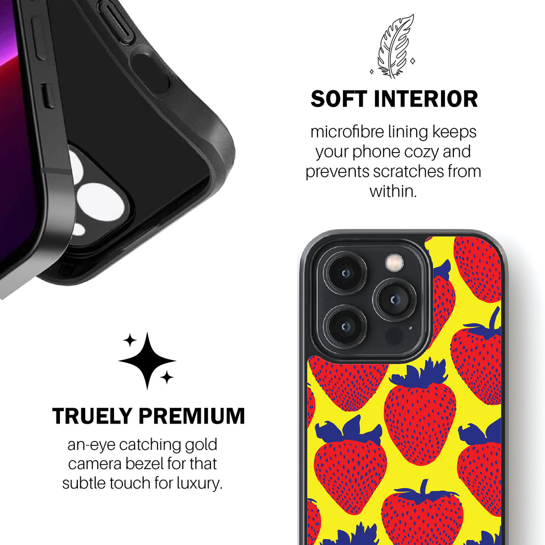 Electric Strawberry Red Phone Cover