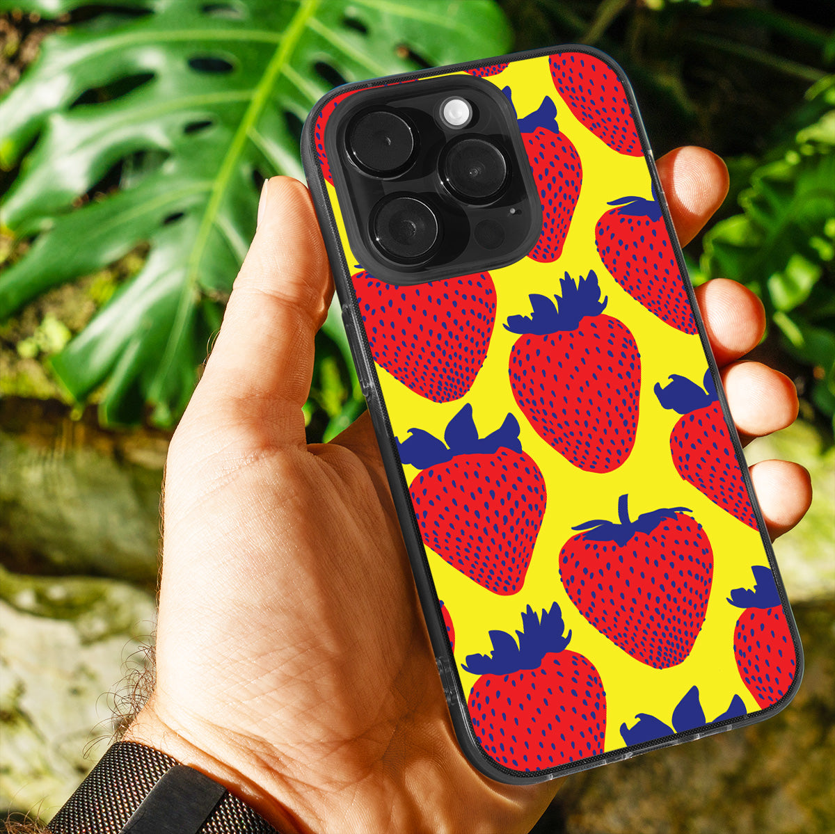 Electric Strawberry Red Phone Cover