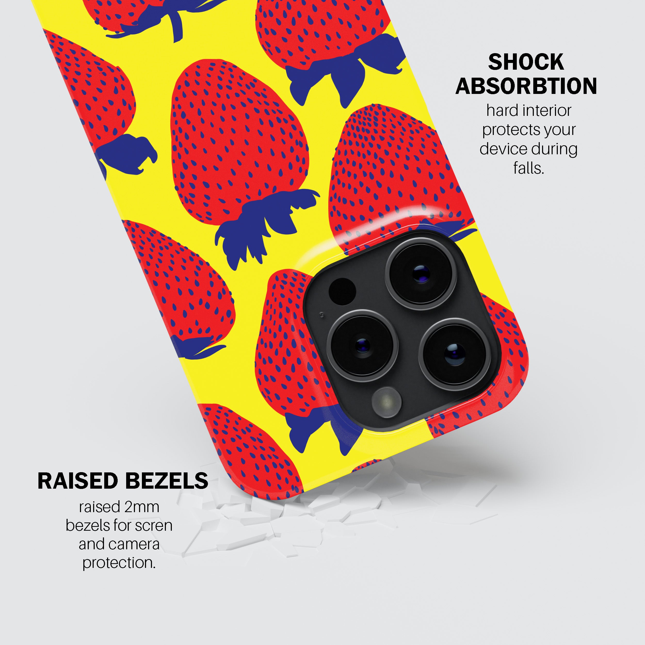 Electric Strawberry Red Phone Cover