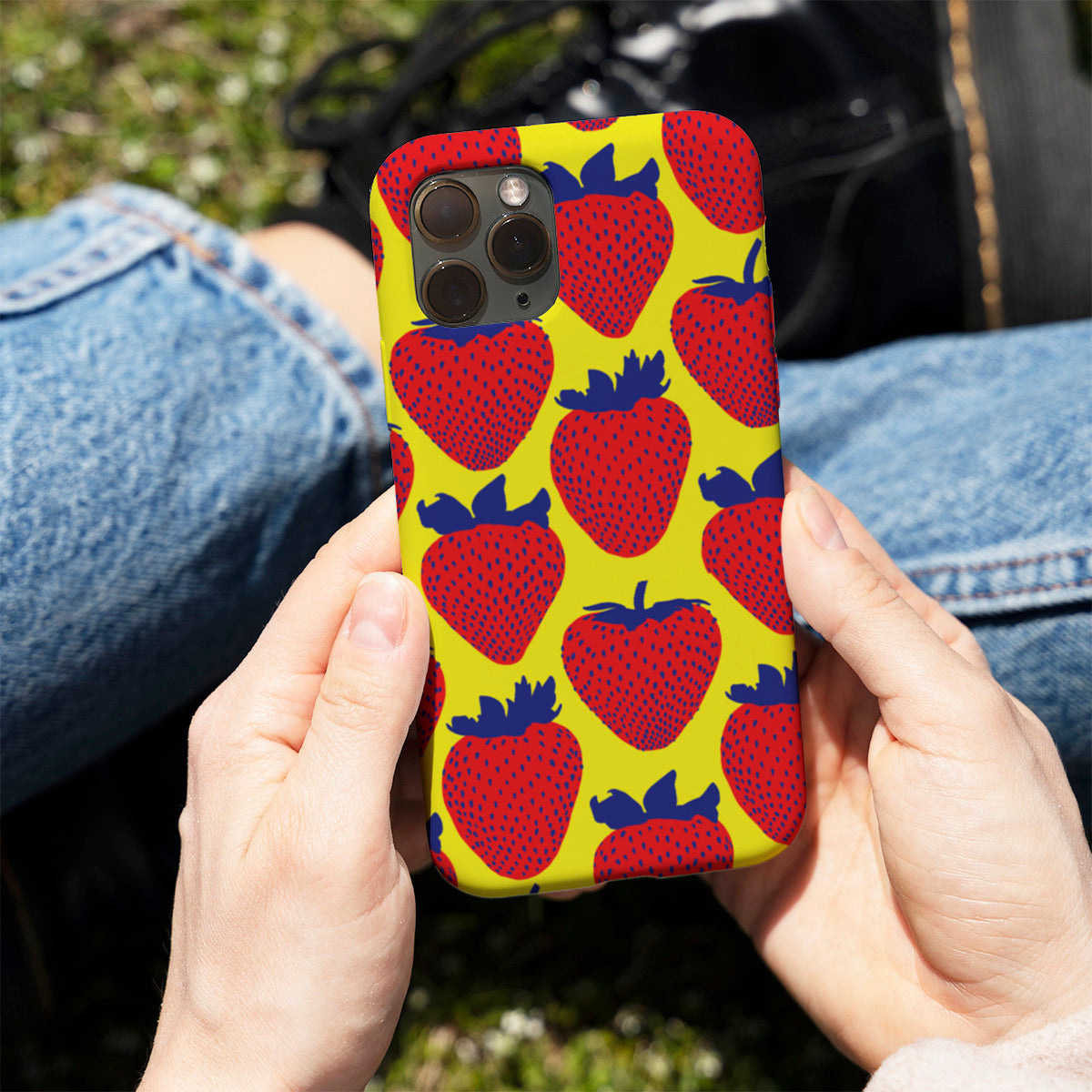 Electric Strawberry Red Phone Cover