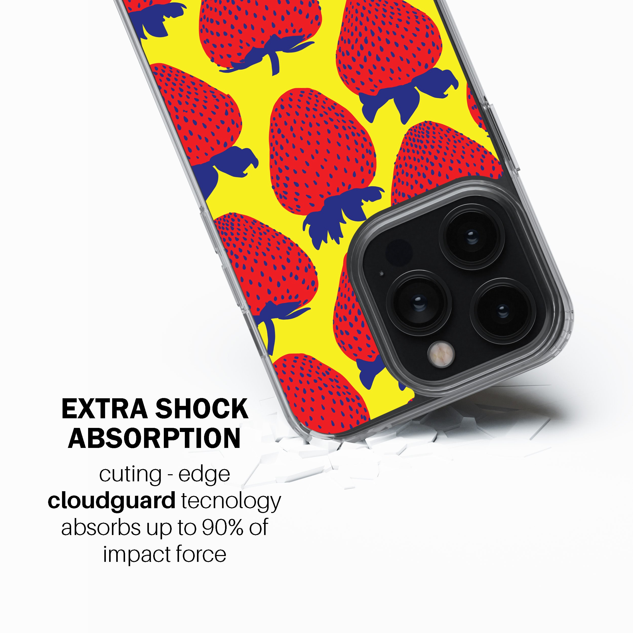 Electric Strawberry Red Phone Cover