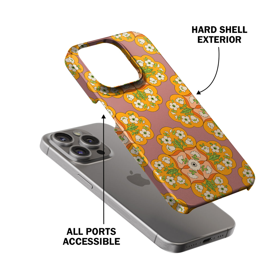 Medallion Floral Phone Cover