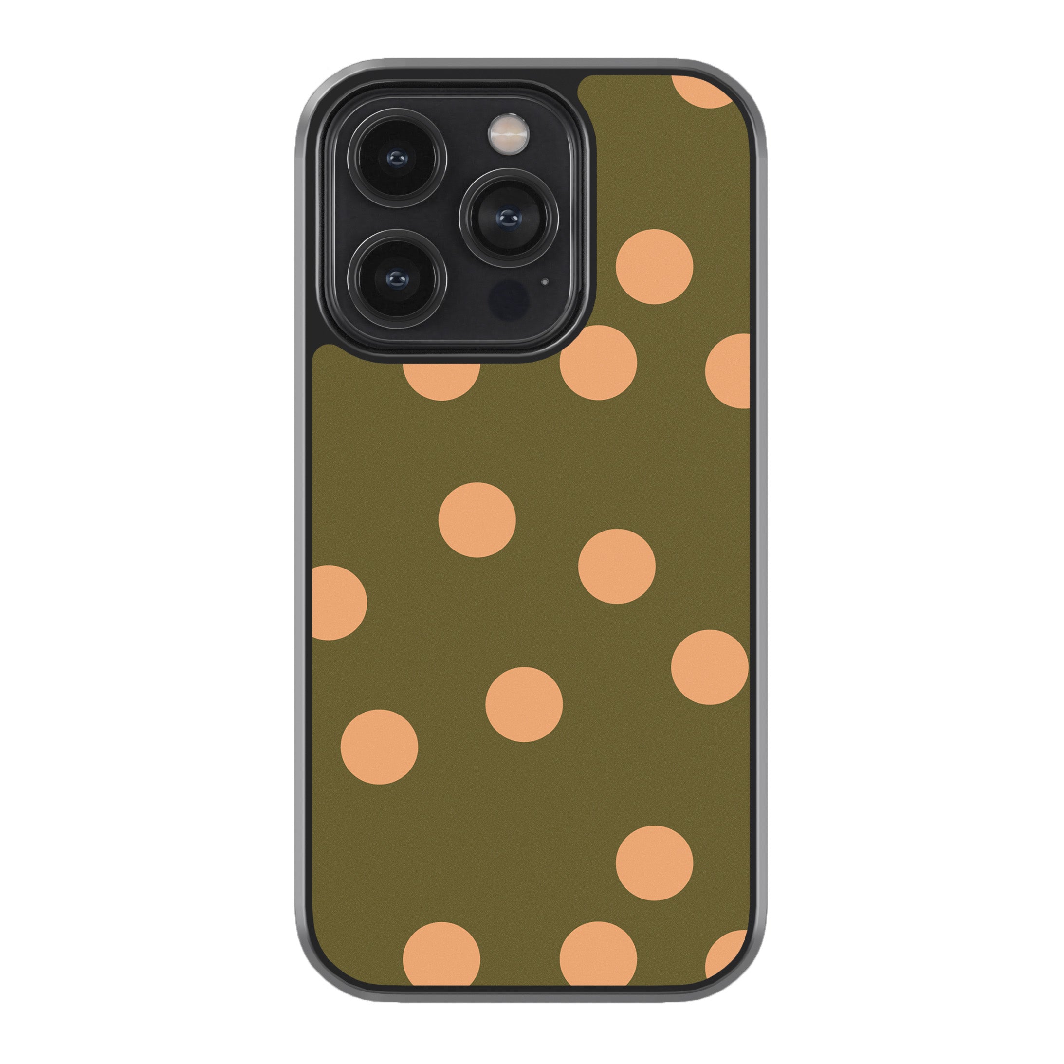 Olive Peach Dot Phone Cover