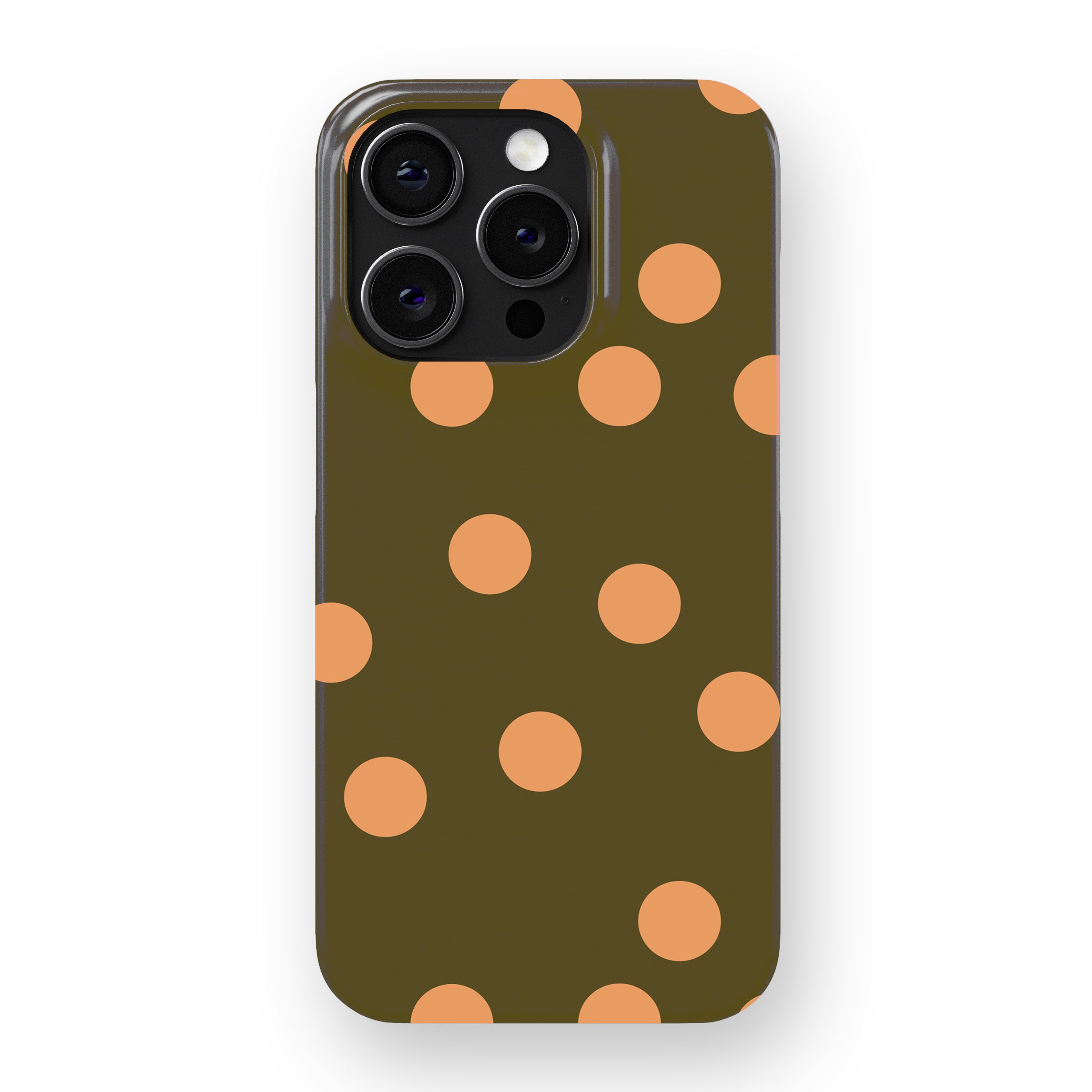 Olive Peach Dot Phone Cover