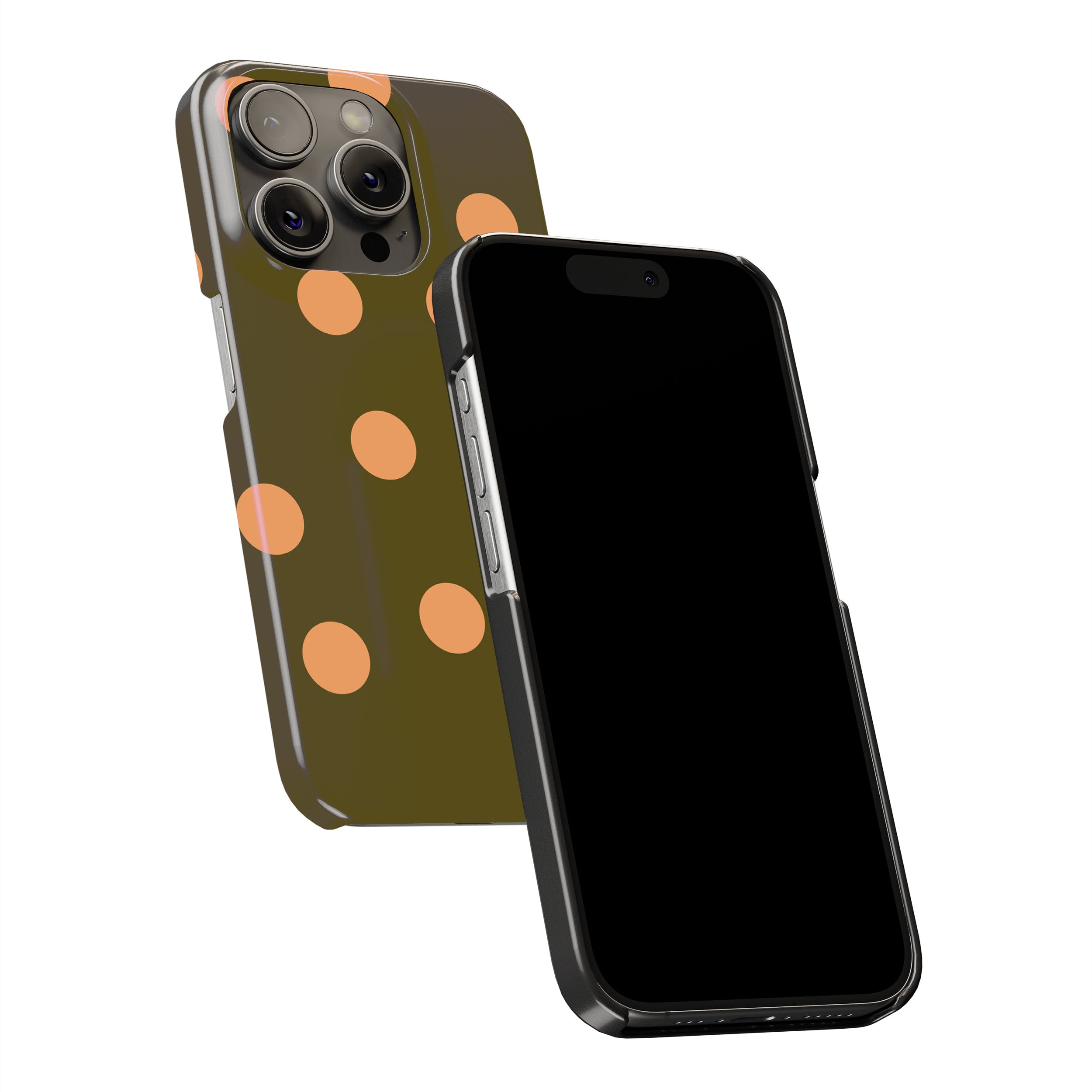 Olive Peach Dot Phone Cover