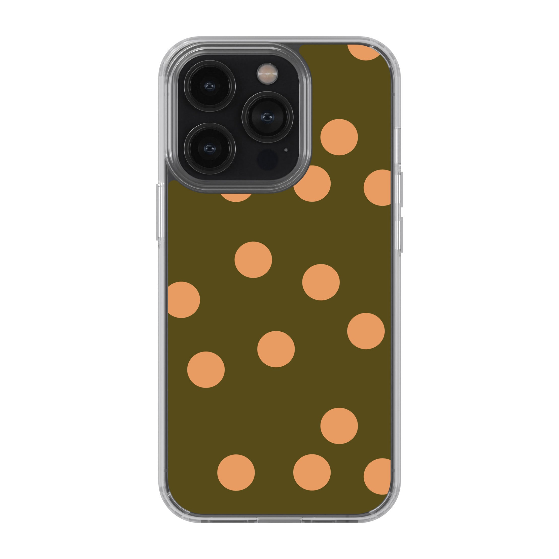 Olive Peach Dot Phone Cover