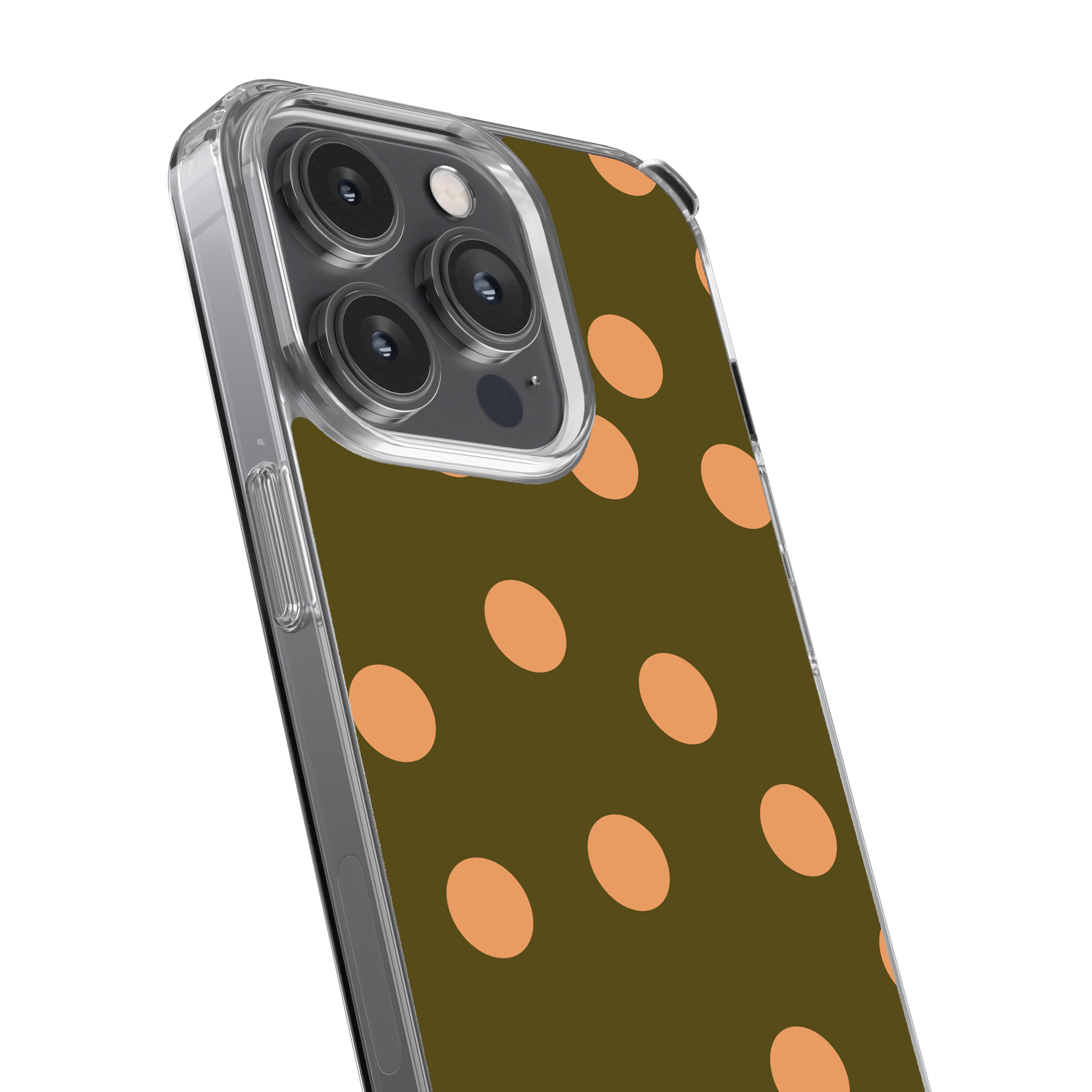 Olive Peach Dot Phone Cover