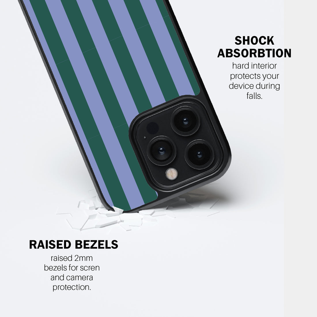 Periwinkle Stripe Phone Cover