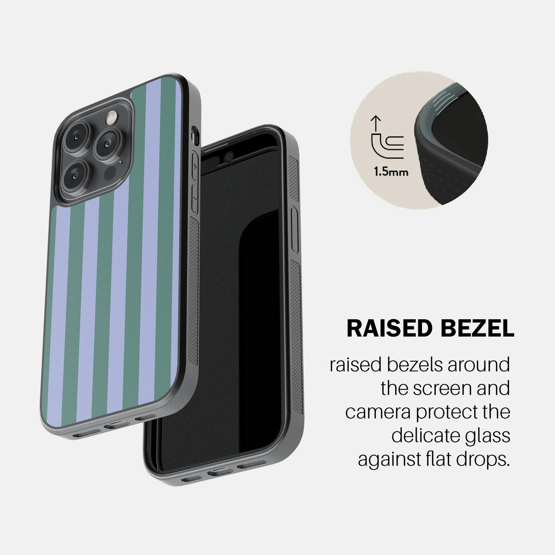 Periwinkle Stripe Phone Cover