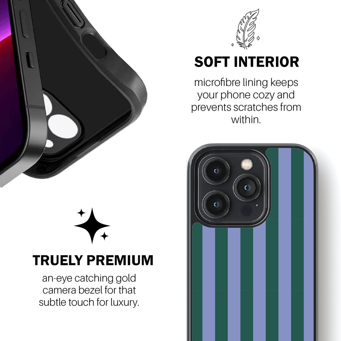 Periwinkle Stripe Phone Cover