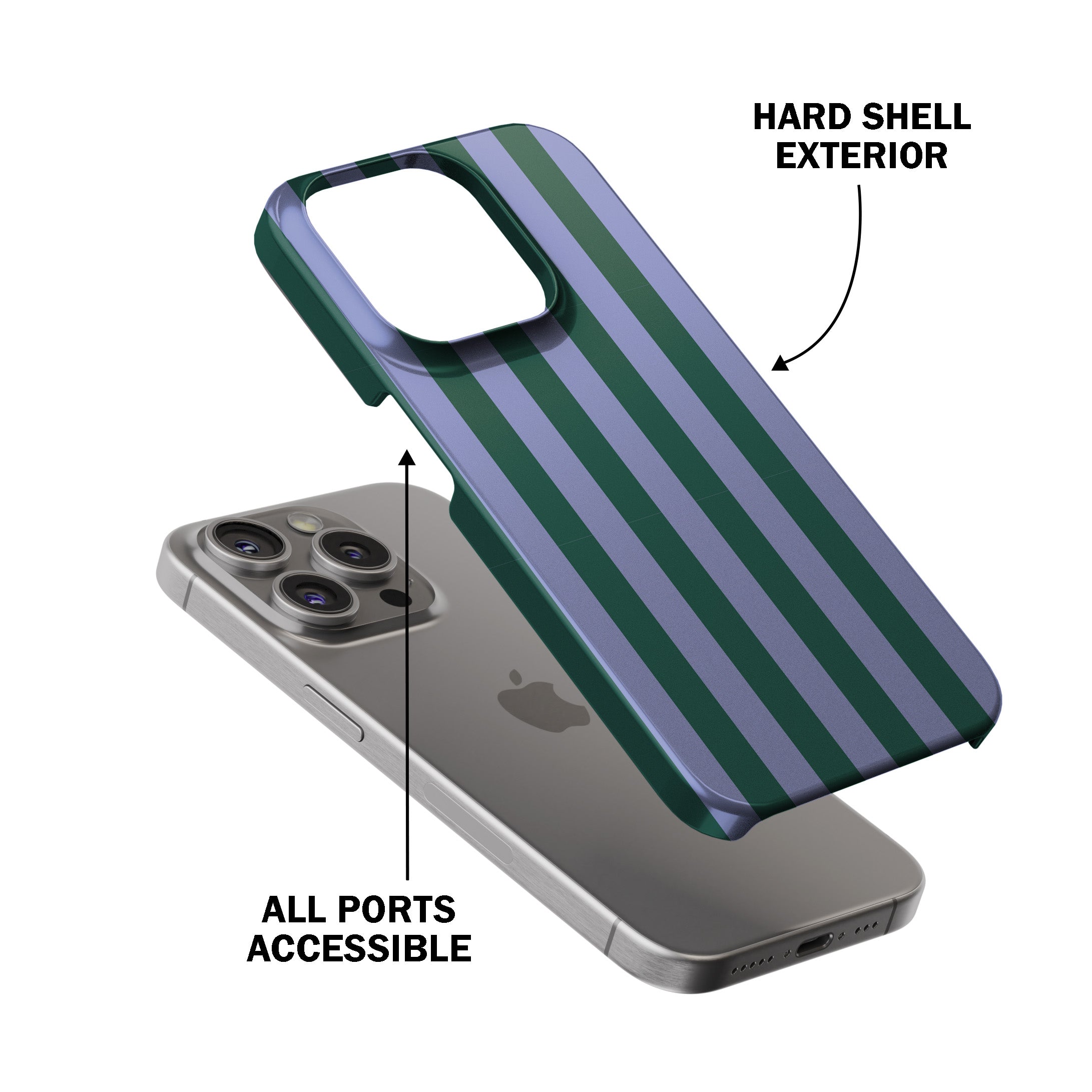 Periwinkle Stripe Phone Cover