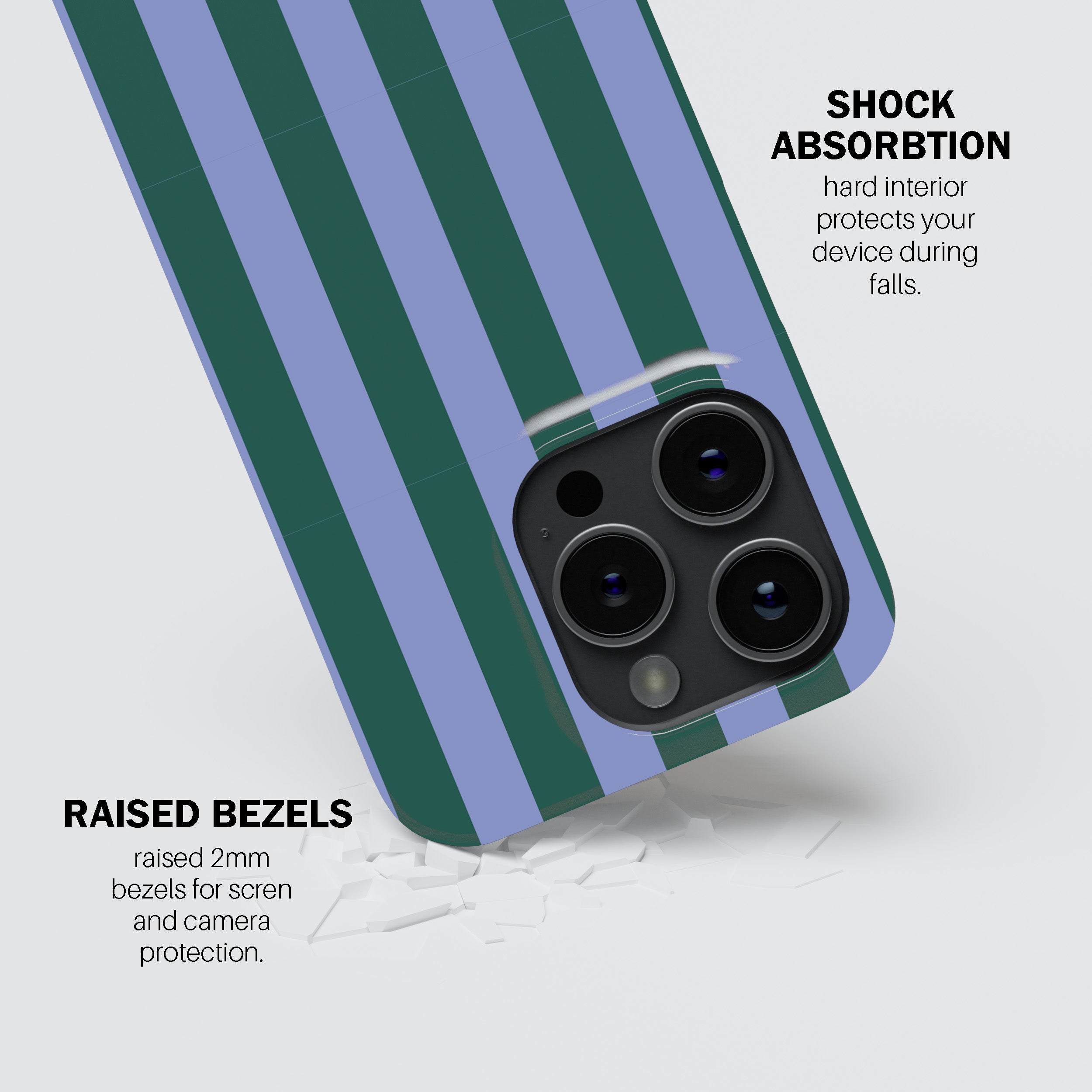 Periwinkle Stripe Phone Cover