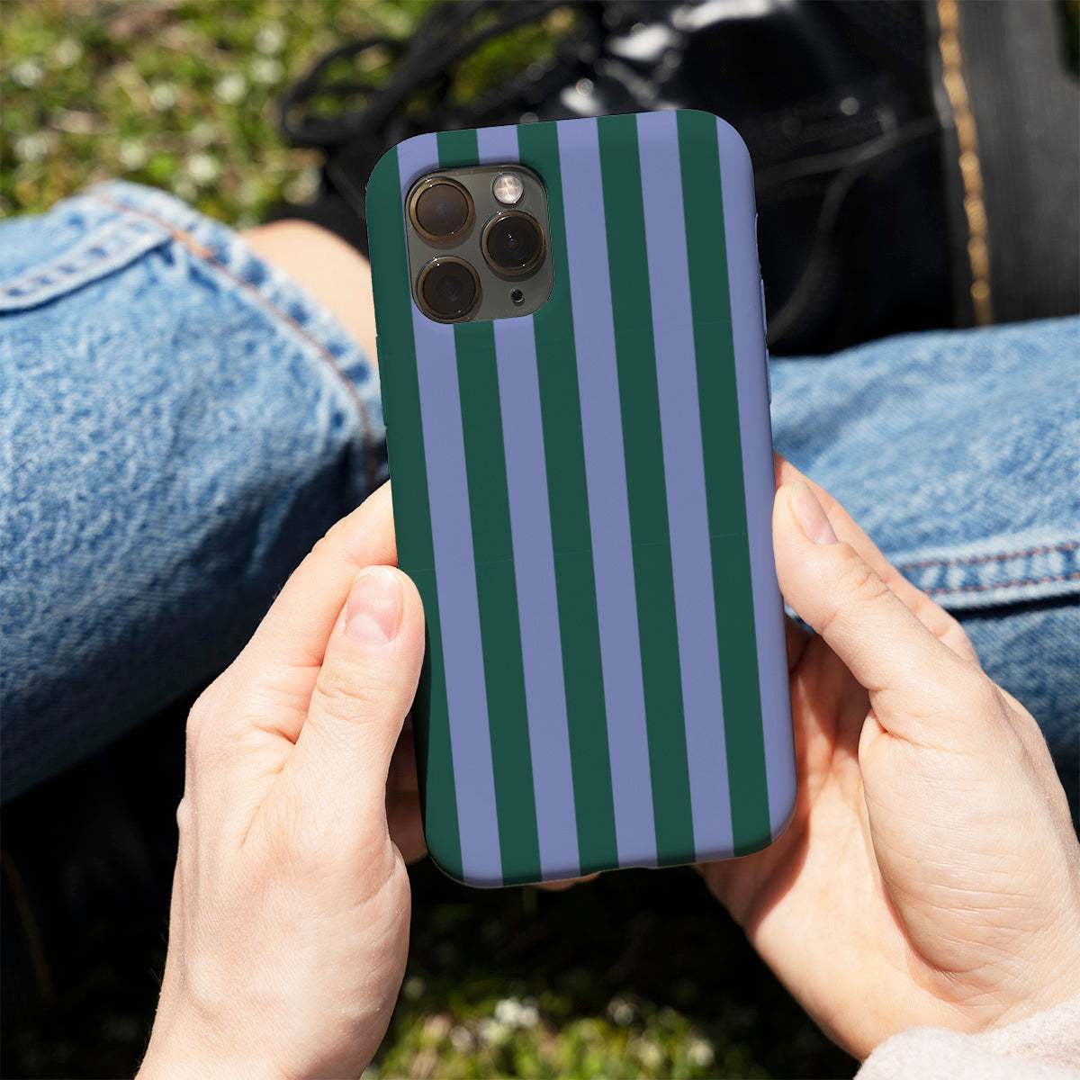 Periwinkle Stripe Phone Cover