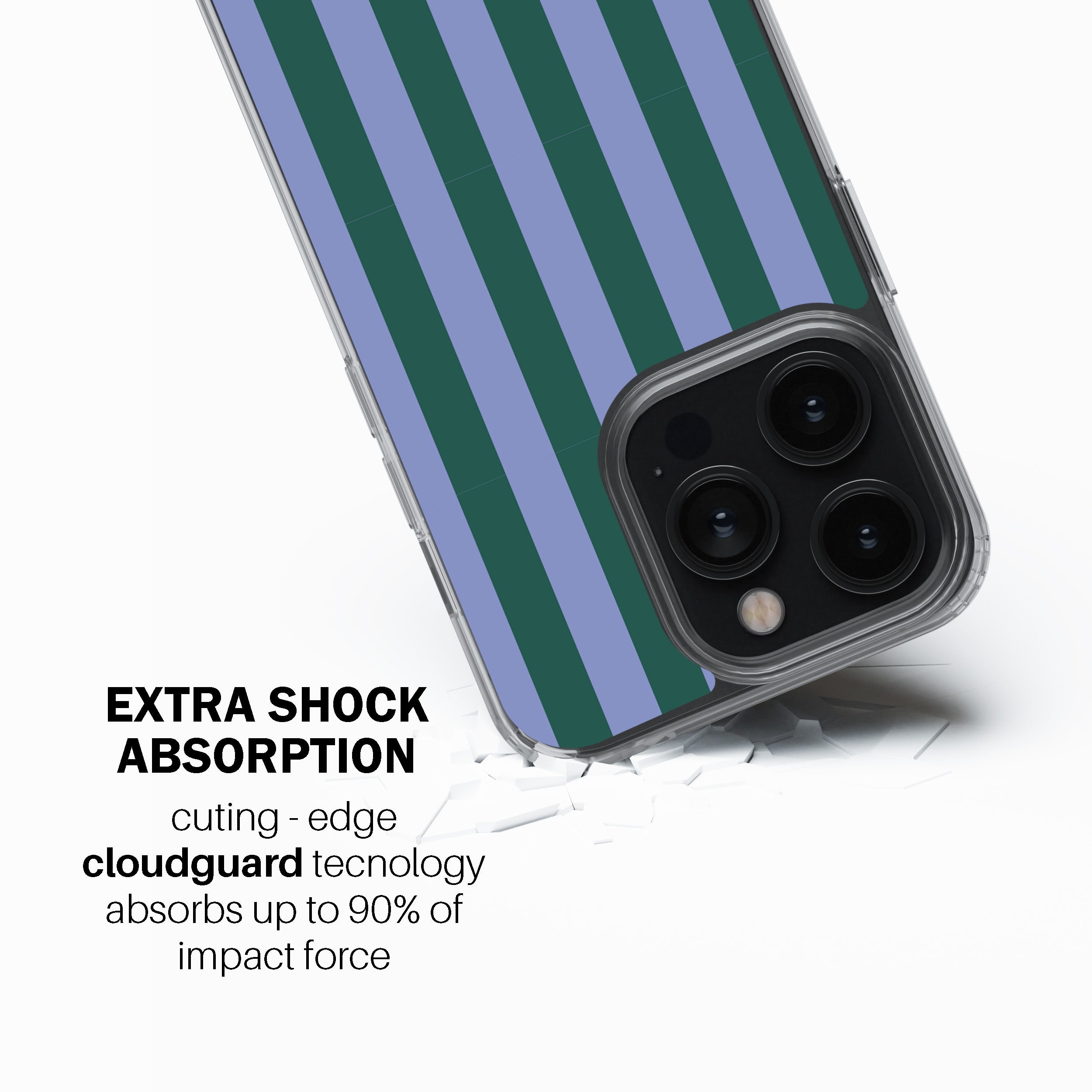 Periwinkle Stripe Phone Cover