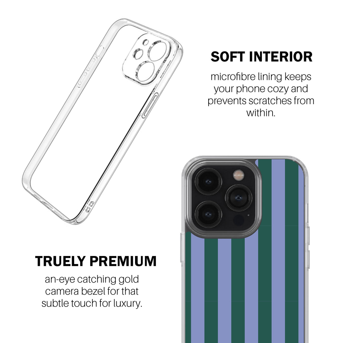Periwinkle Stripe Phone Cover