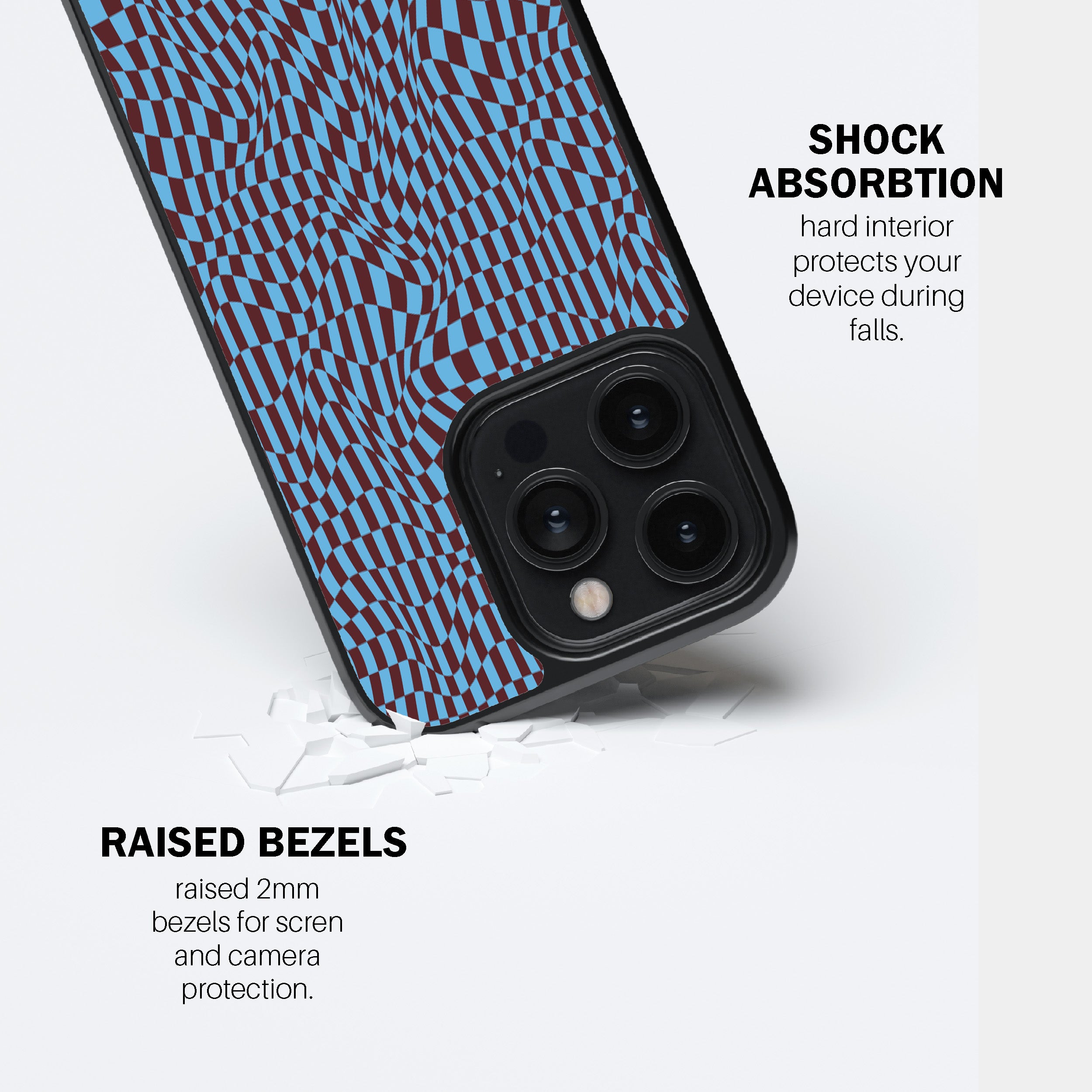 Sky Trippy Checker Phone Cover