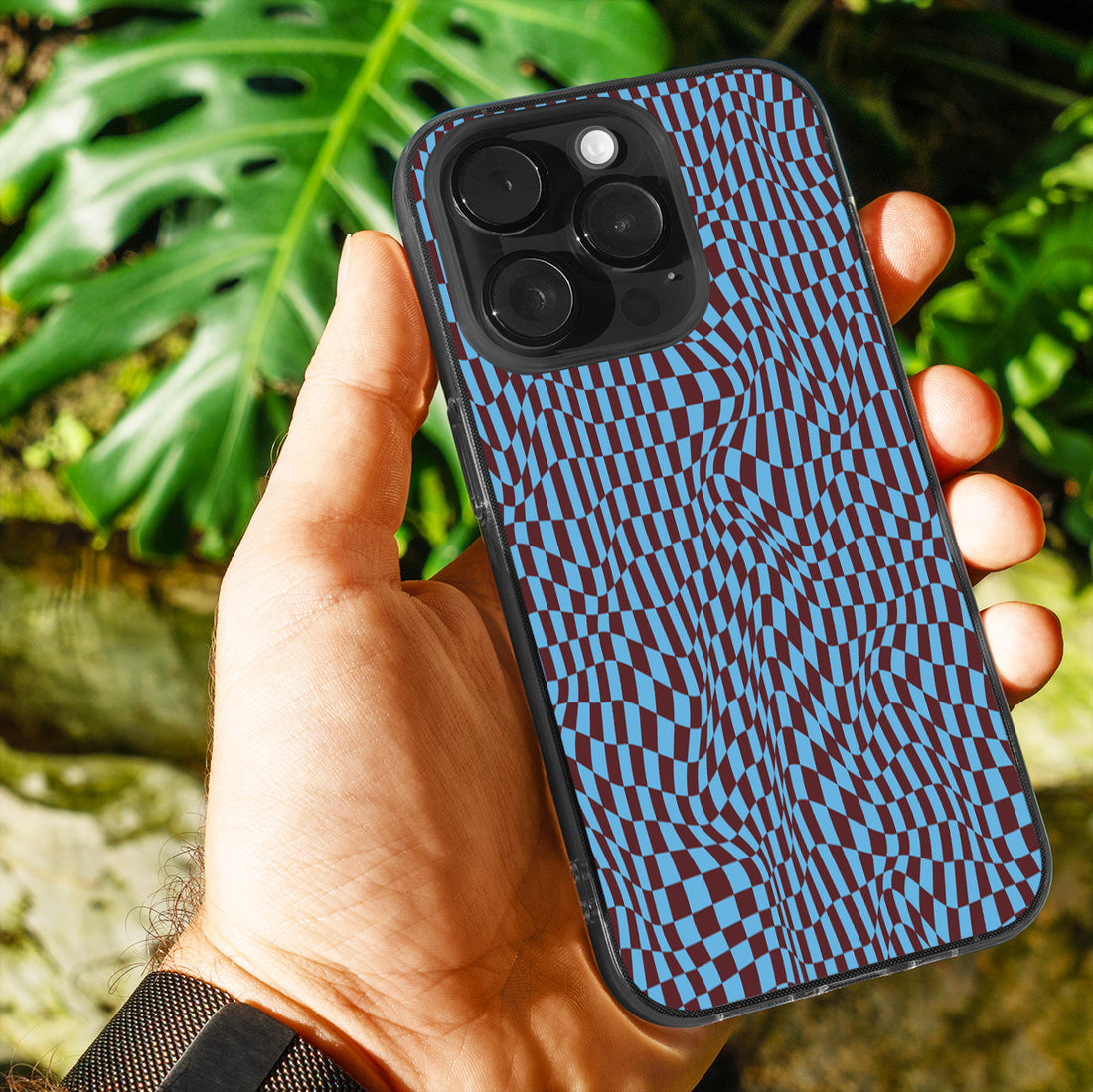Sky Trippy Checker Phone Cover