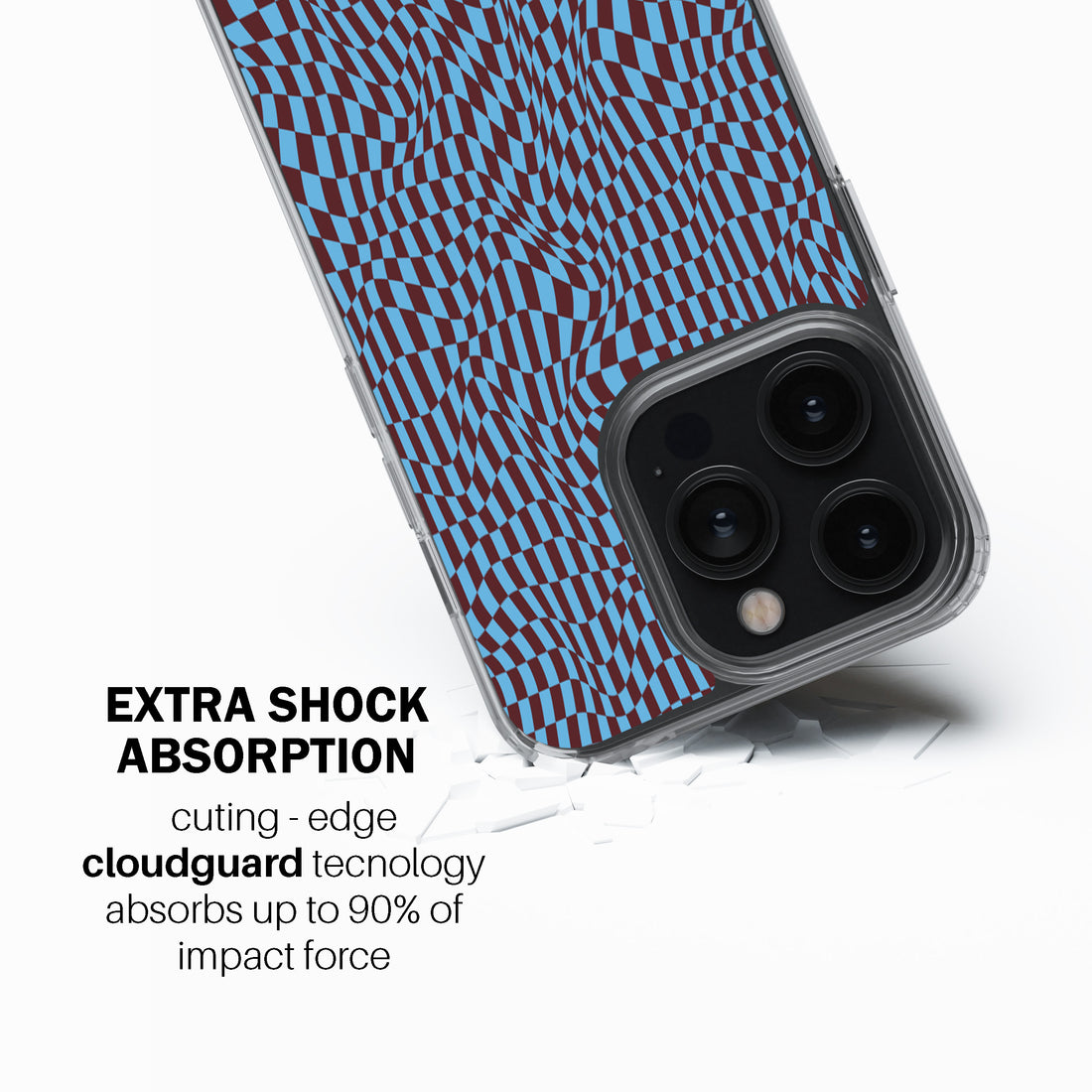 Sky Trippy Checker Phone Cover