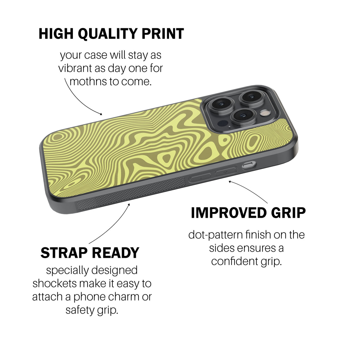 Trippy Swirl Citrus Phone Cover