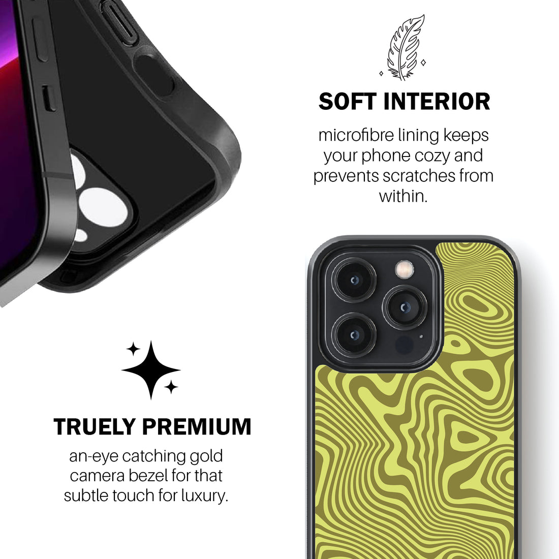 Trippy Swirl Citrus Phone Cover