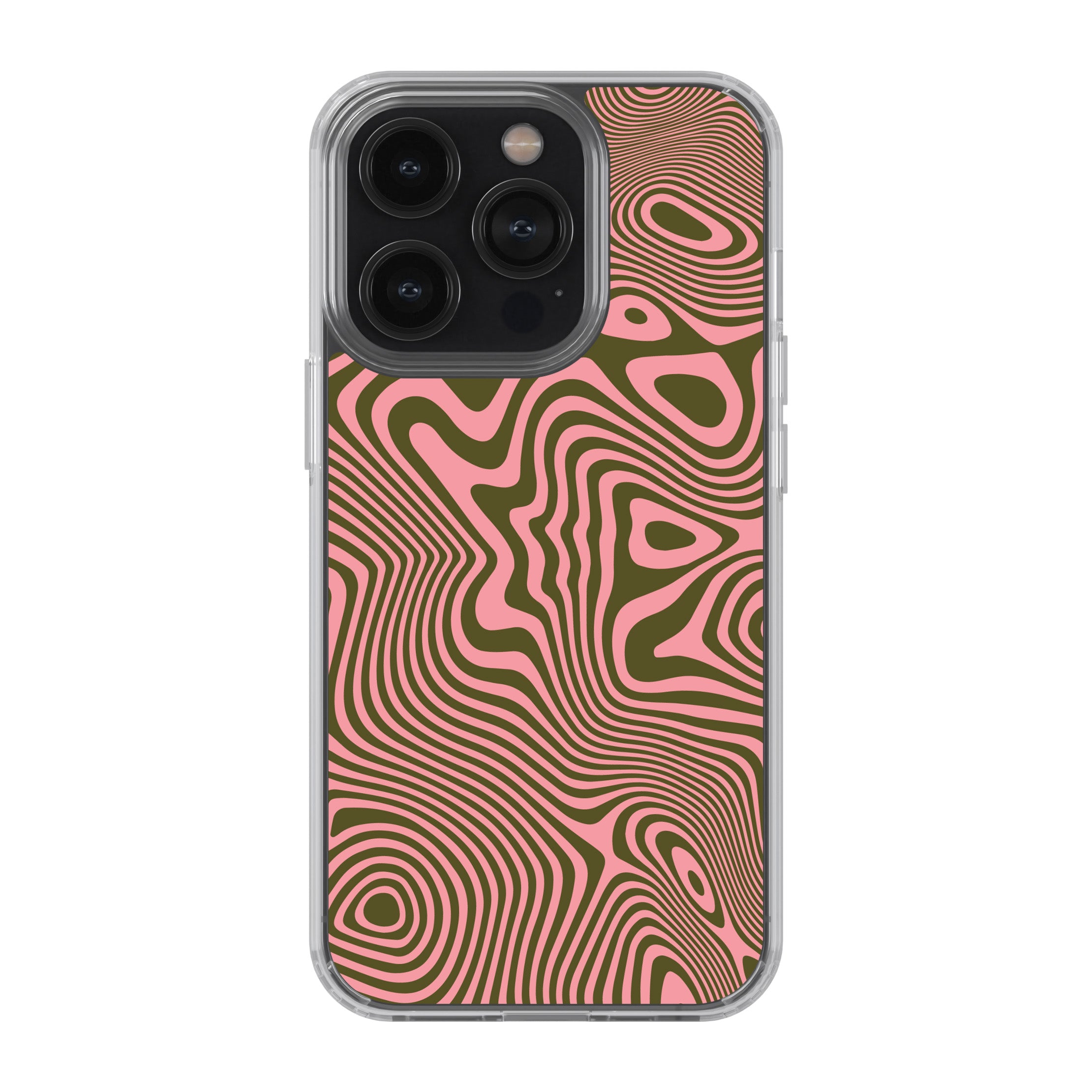 Trippy Swirl Salmon Phone Cover