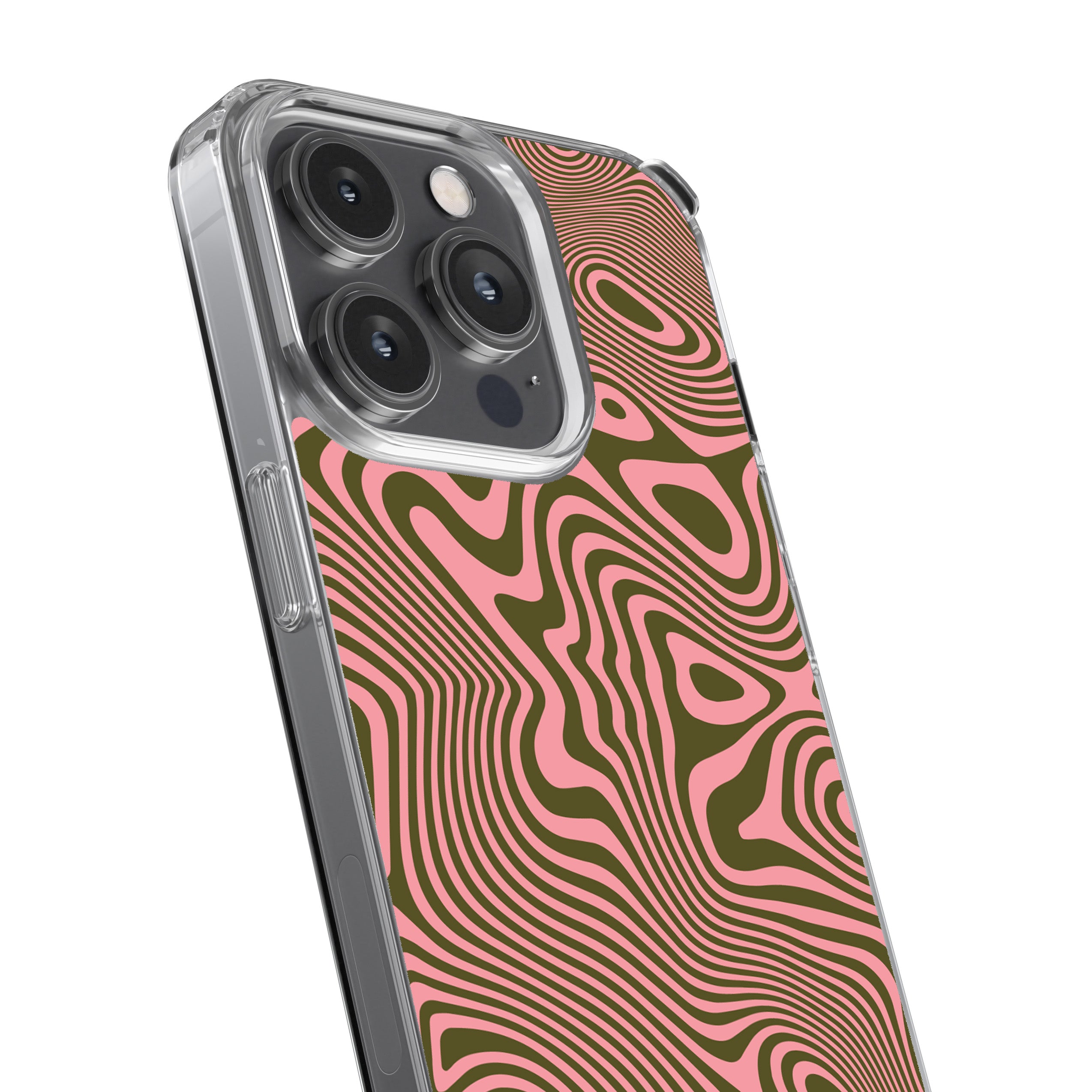 Trippy Swirl Salmon Phone Cover