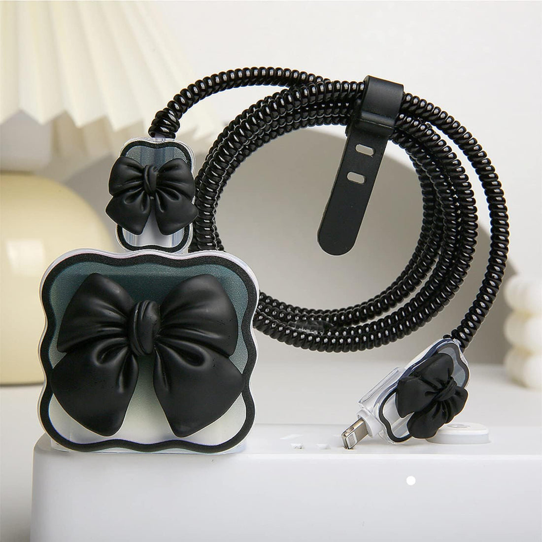 3D Bow Tie Charger Case & Cable Protector (18W/20W)