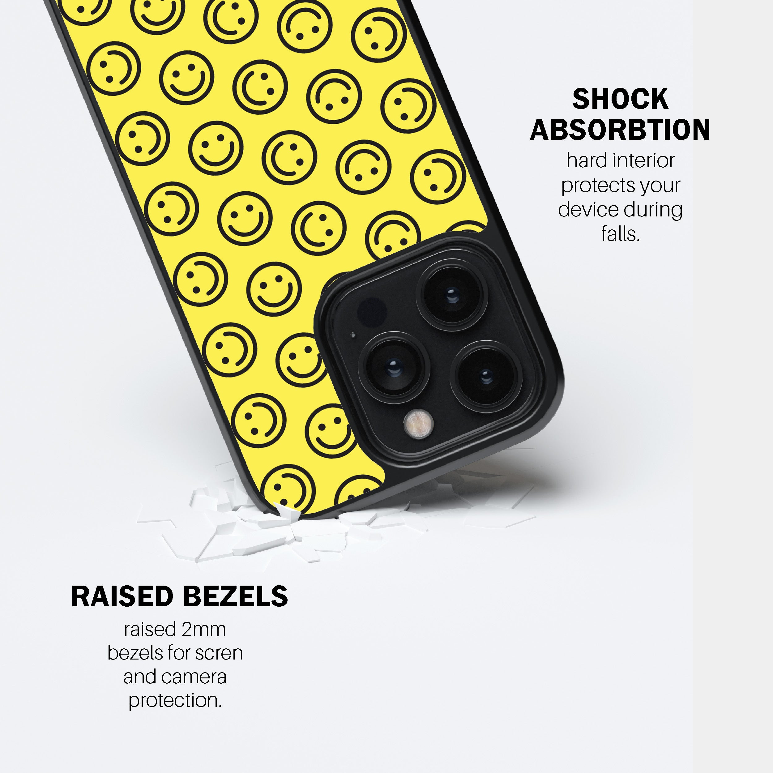 Yellow Happy Phone Cover
