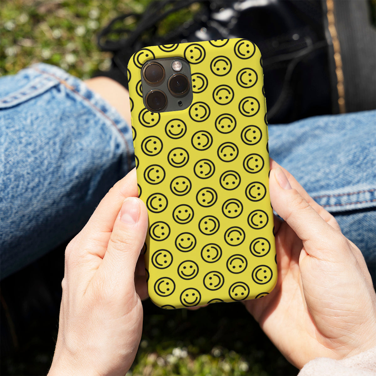 Yellow Happy Phone Cover