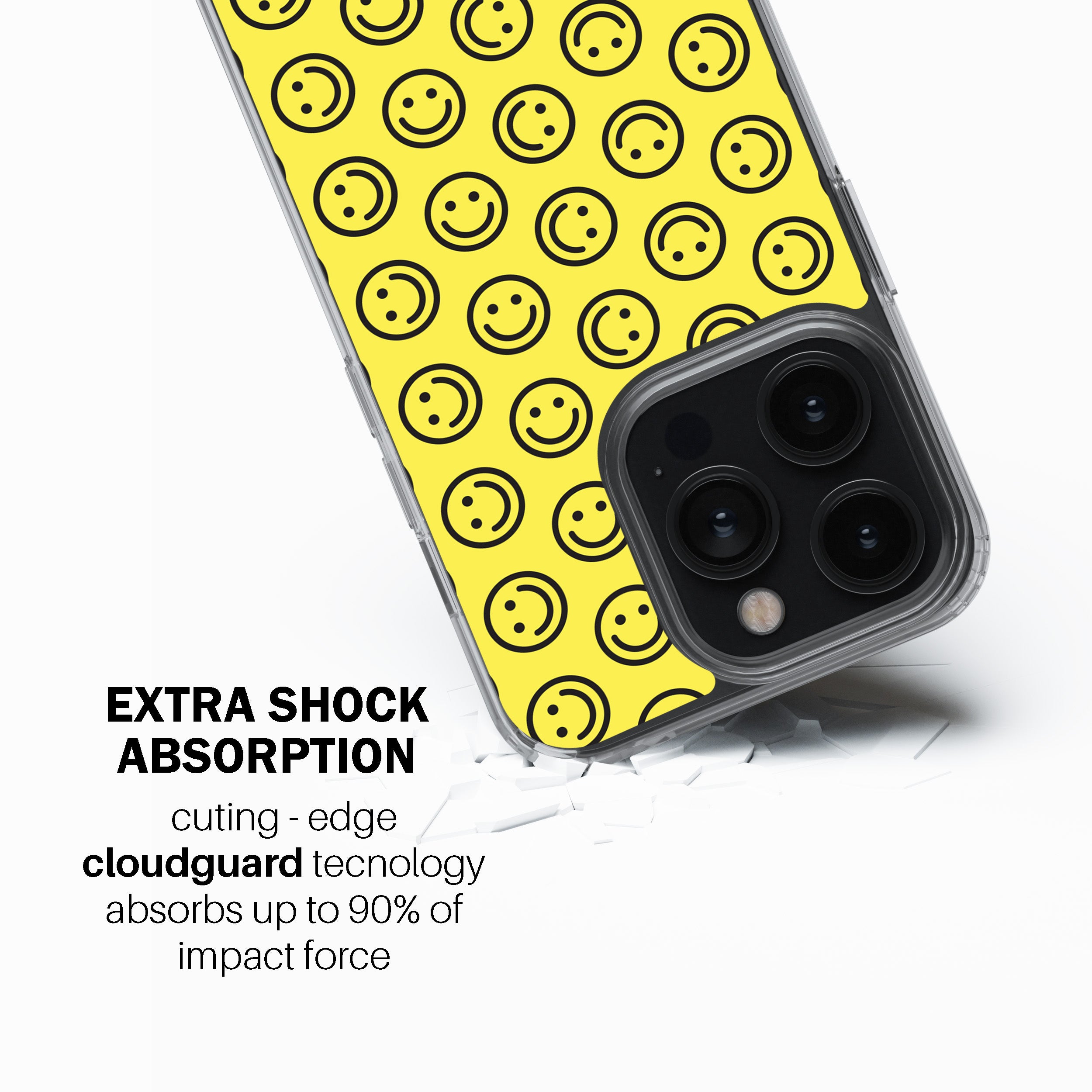 Yellow Happy Phone Cover