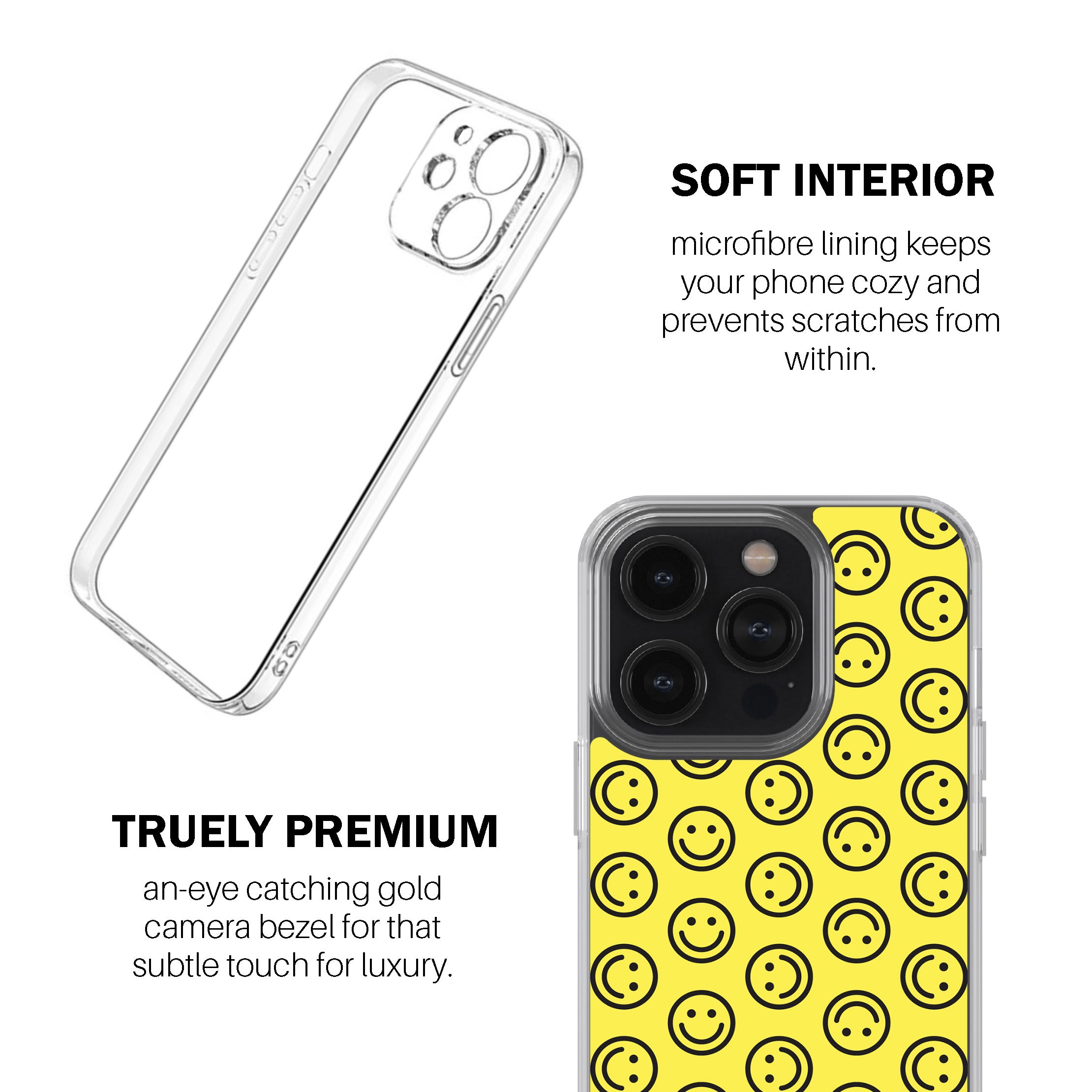 Yellow Happy Phone Cover