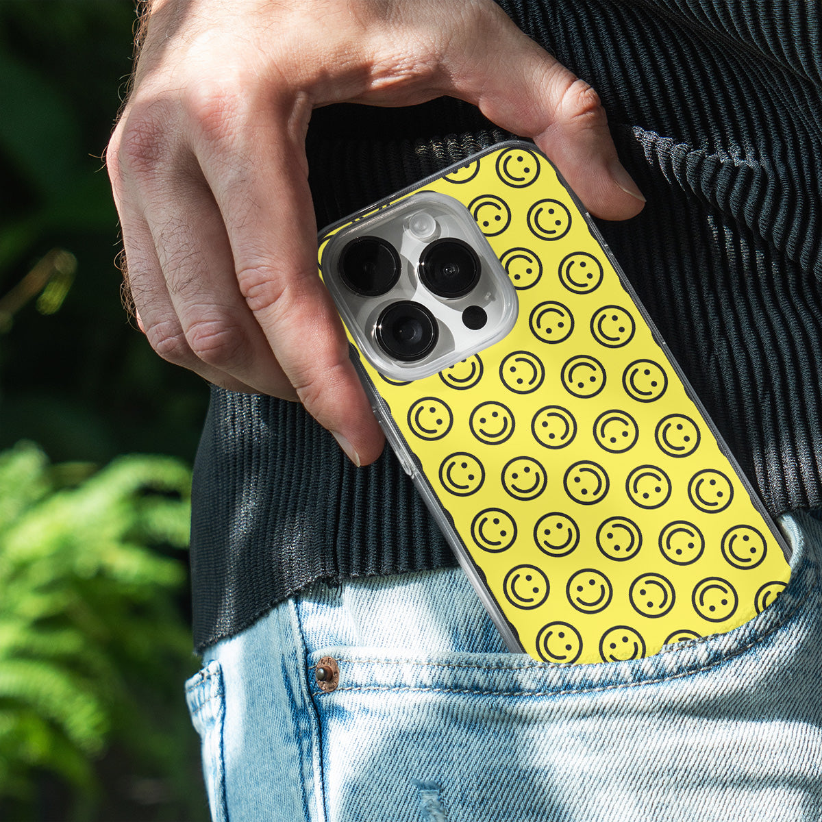 Yellow Happy Phone Cover
